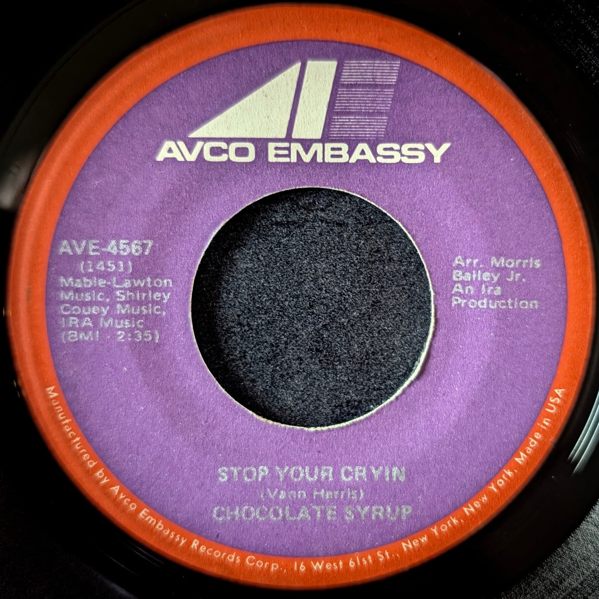 Chocolate Syrup-Stop your cryin'/ The Goodness of love
