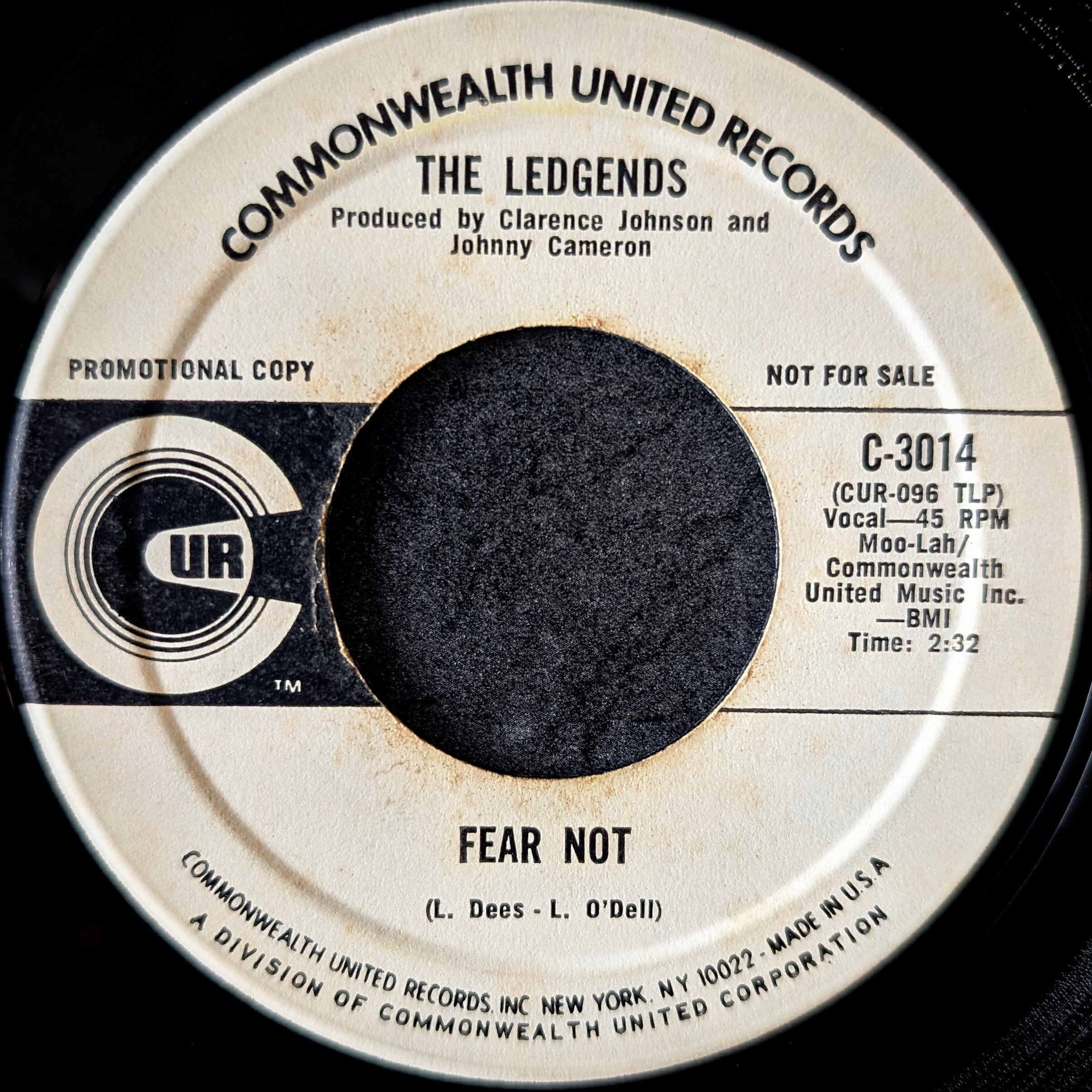 The Ledgends-Gotta let you go/Fear not