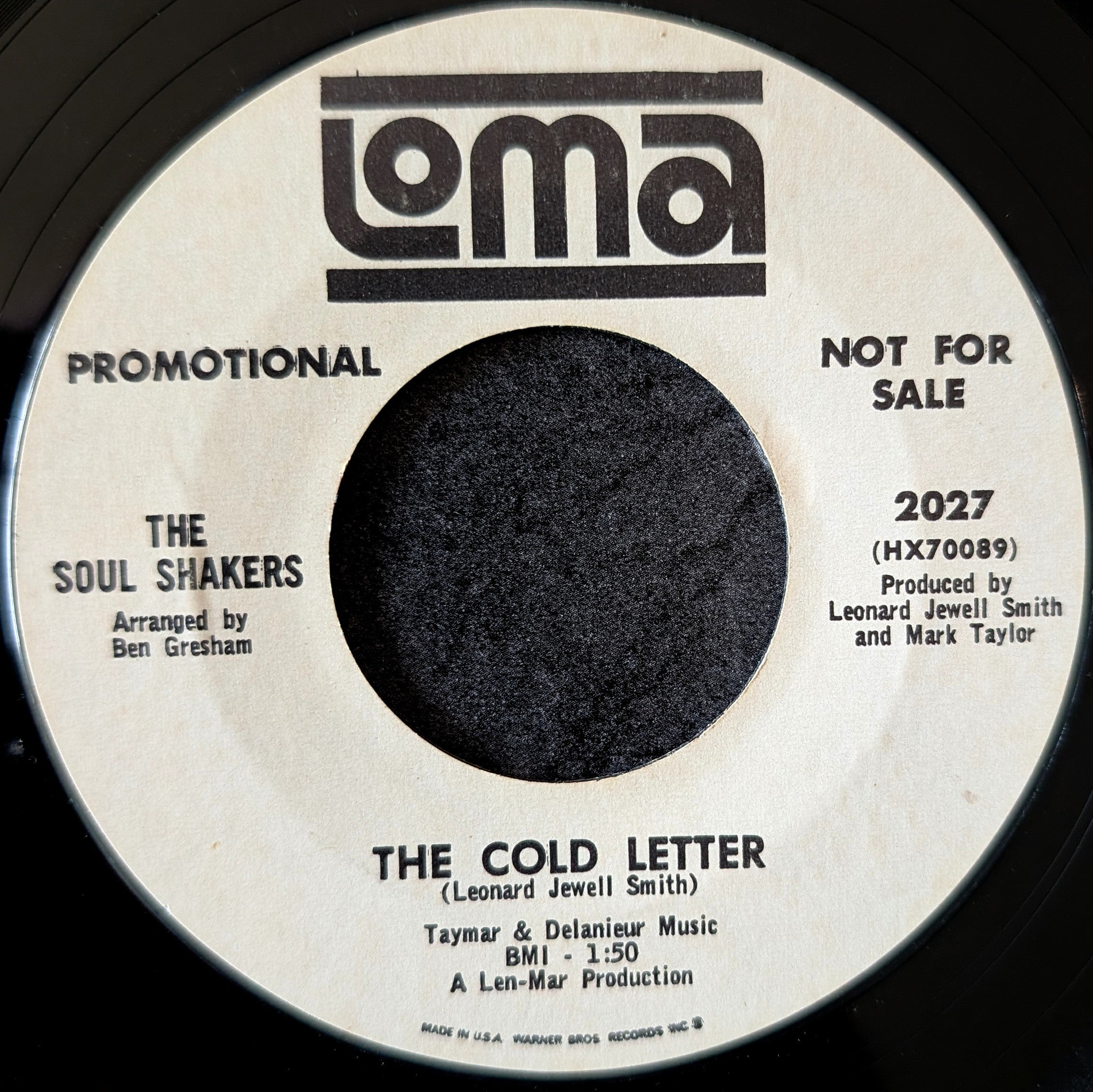 The Soul Shakers-Get hip to yourself/ The Cold letter
