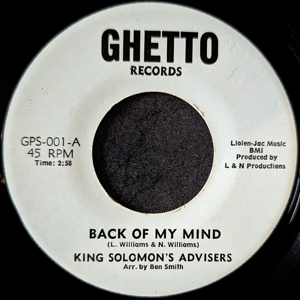 King Solomon's Advisers-Back of my mind/ The Tight rope