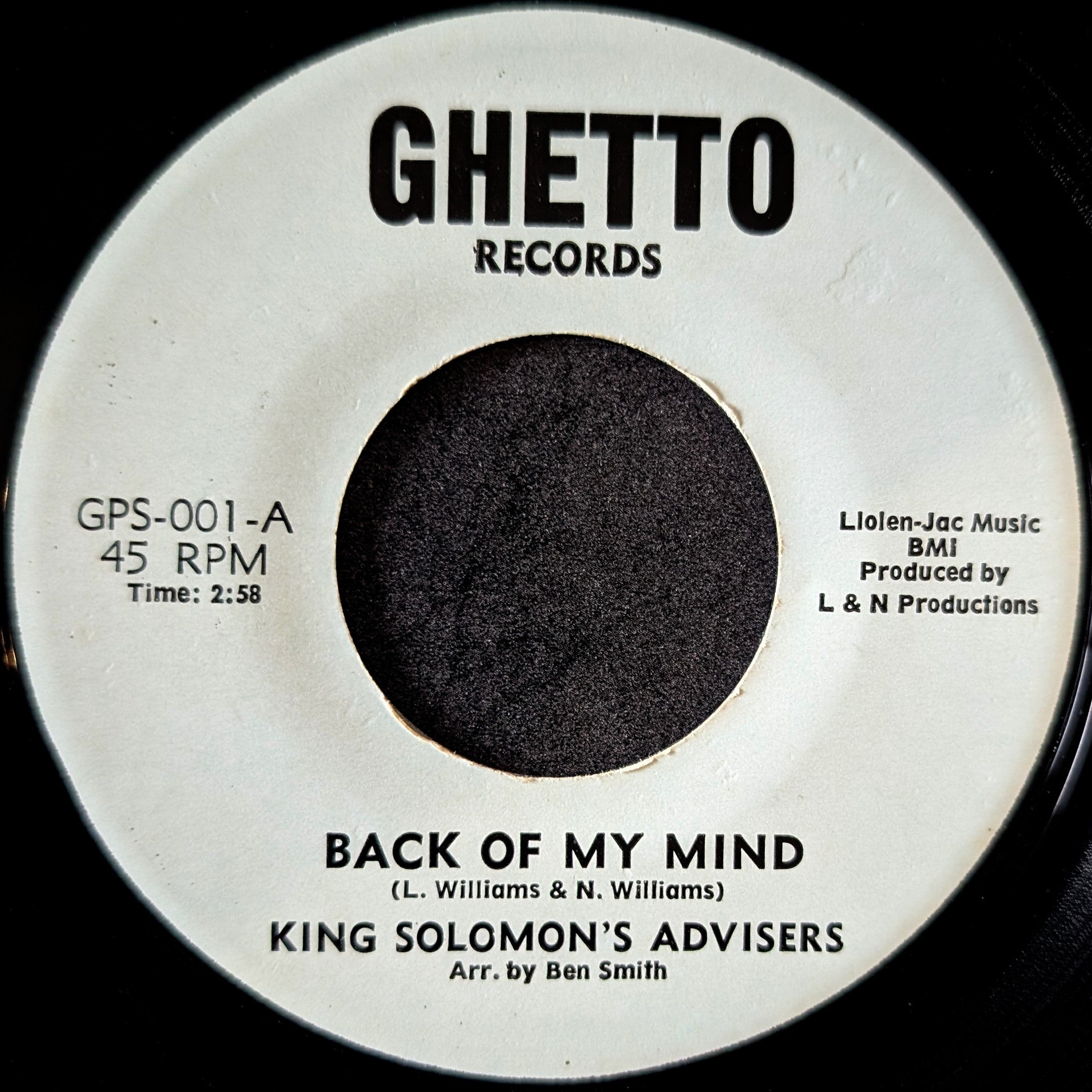 King Solomon's Advisers-Back of my mind/ The Tight rope