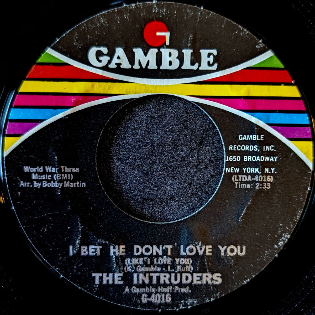The Intruders-I bet he don’t love you(Like I love you)/ Do you remember yesterday
