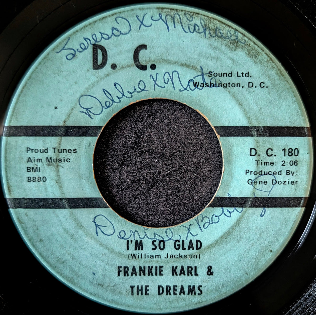 Frankie Karl & The Dreams-Don't be afraid(Do as I say)/ I'm so glad