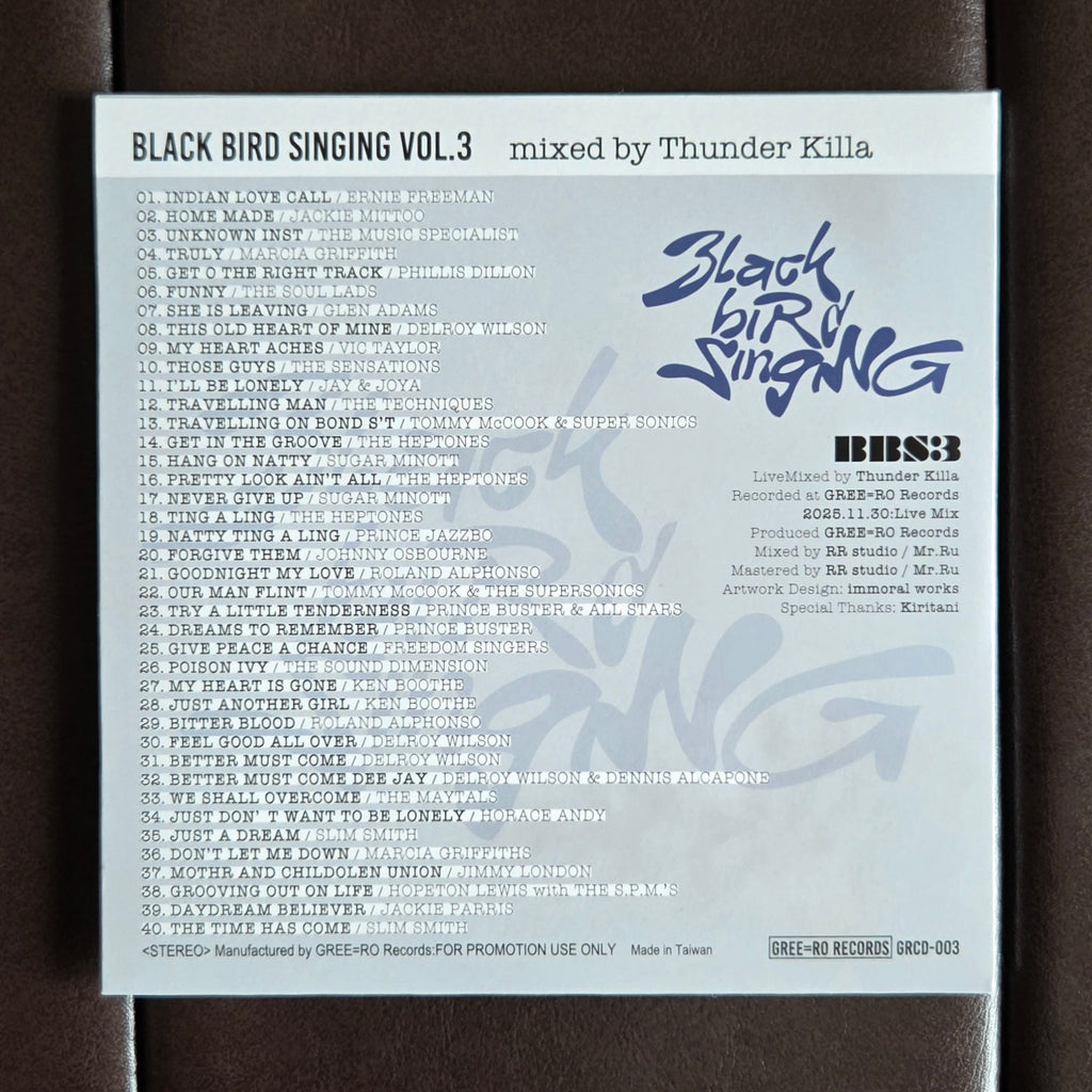 THUNDER KILLA / BLACK BIRD SINGING VOL.3 ~ VINTAGE SKA and RARE ROCK STEADY MIX ~