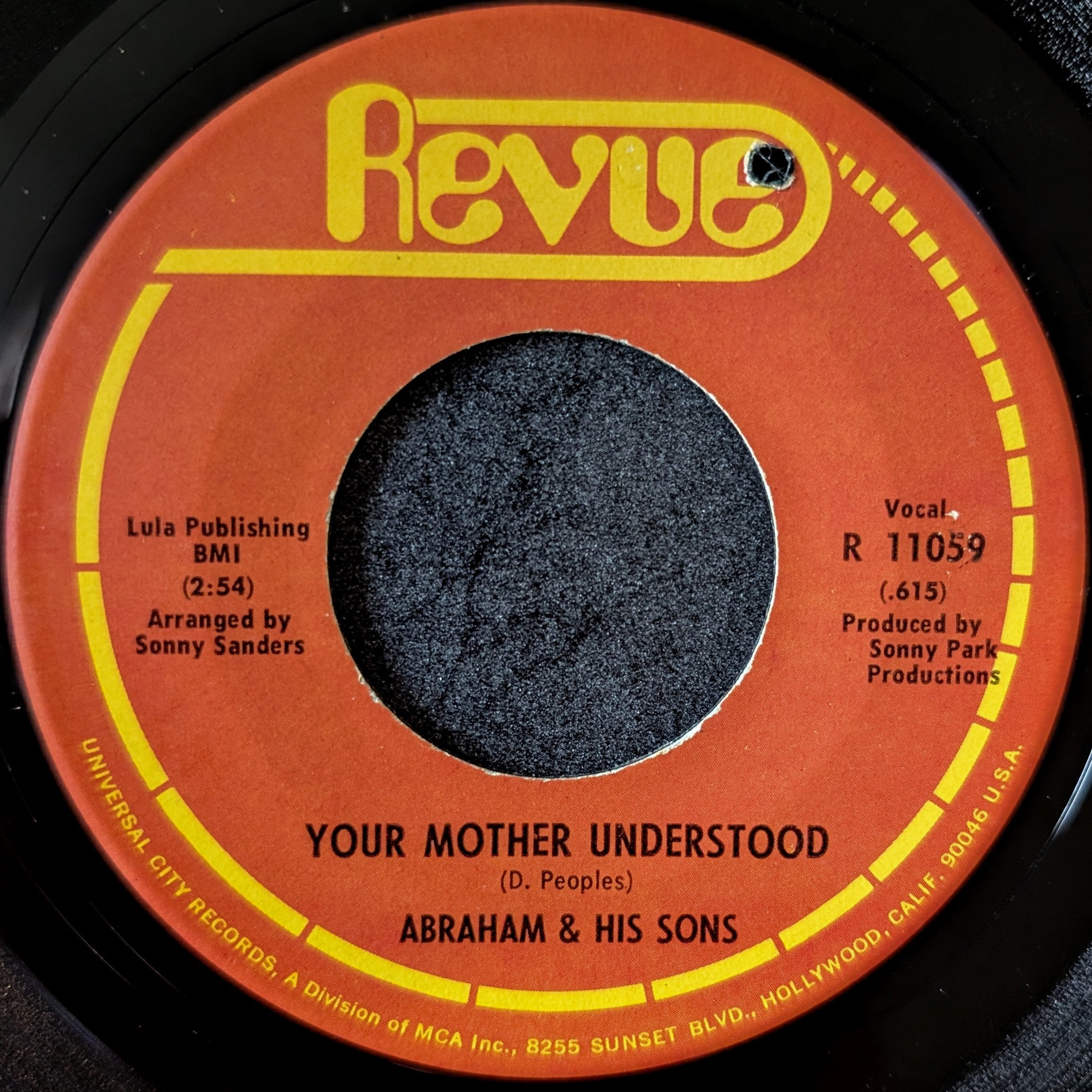 Abraham & His sons-Your mother understood/ I can't do without you