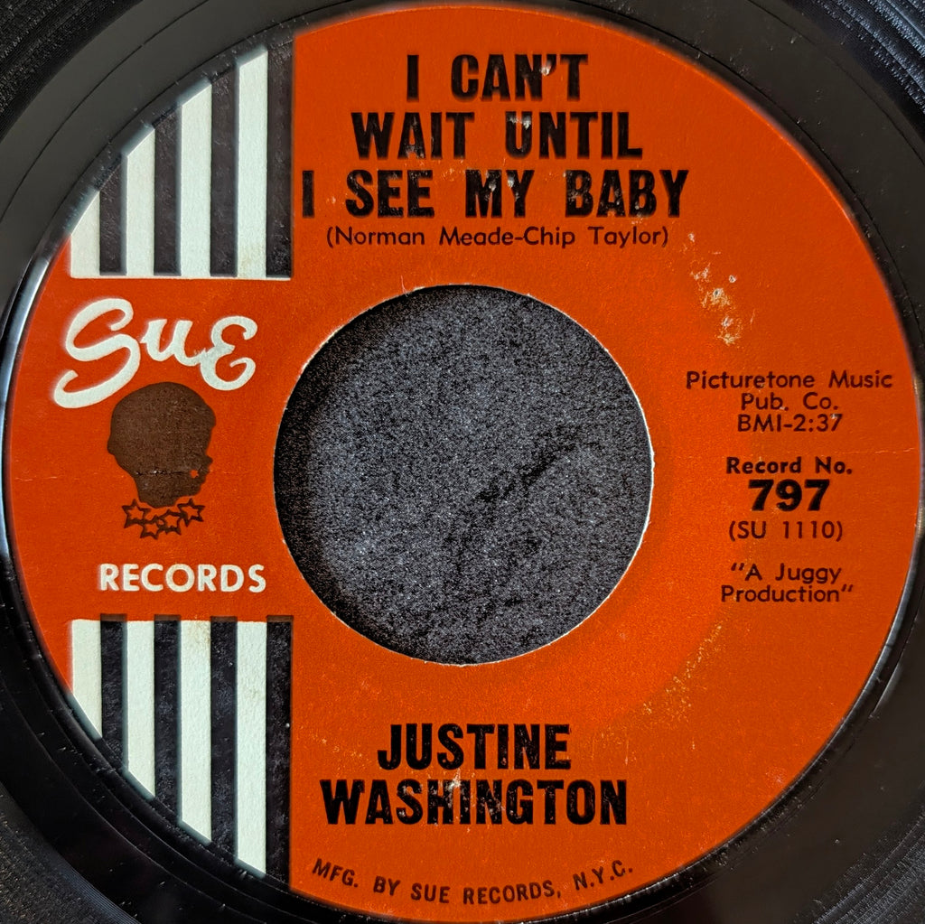 Justine Washington-Who's going to take care of me/ I can't wait until I see my baby