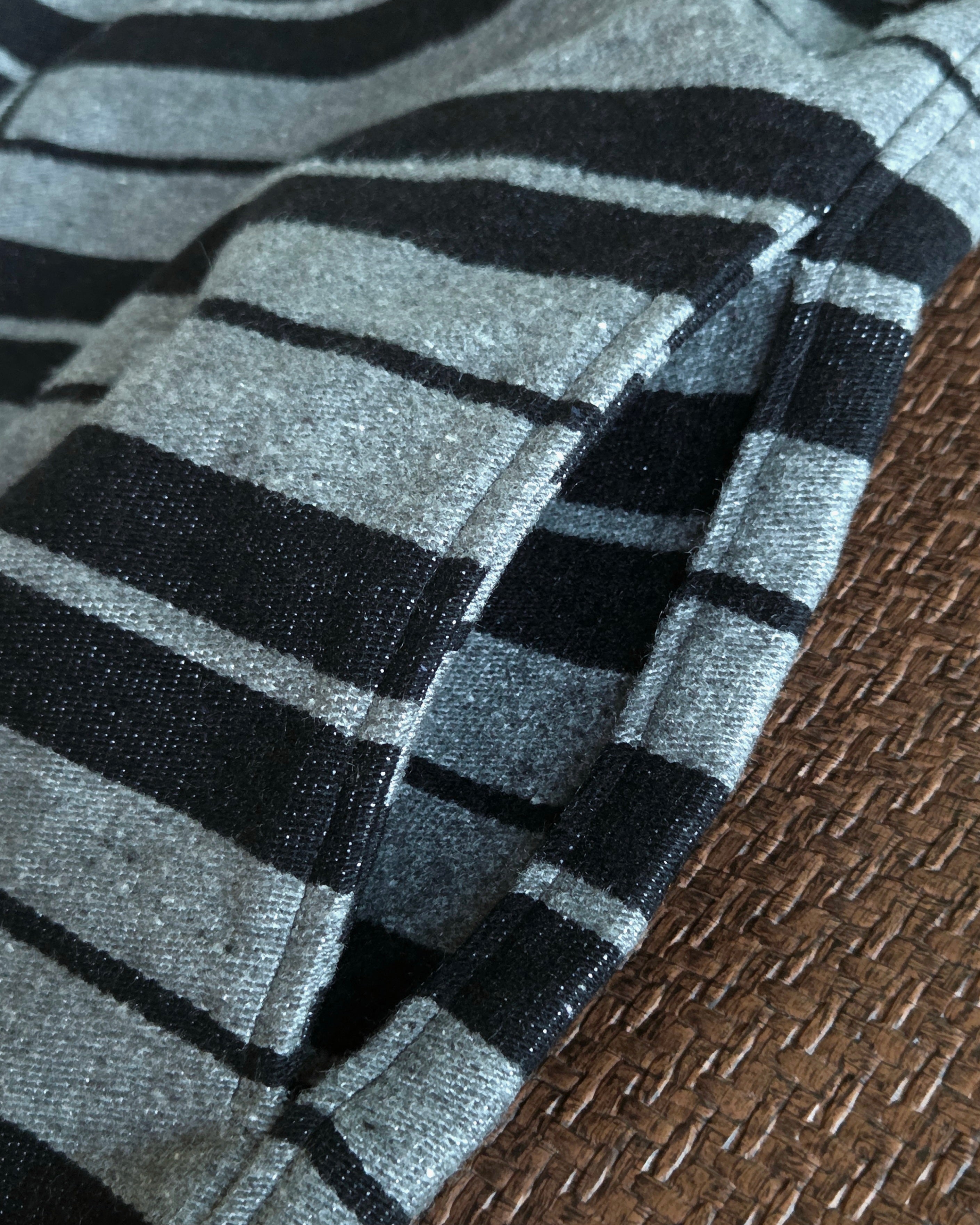 Charlie Brown Sarape Bomber Jacket-Gray & Black