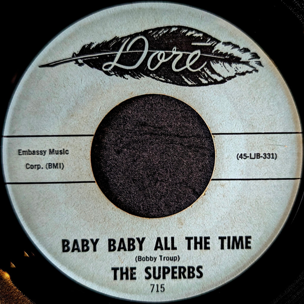 The Superbs-Baby baby all the time/Raindrops, Memories,and tears