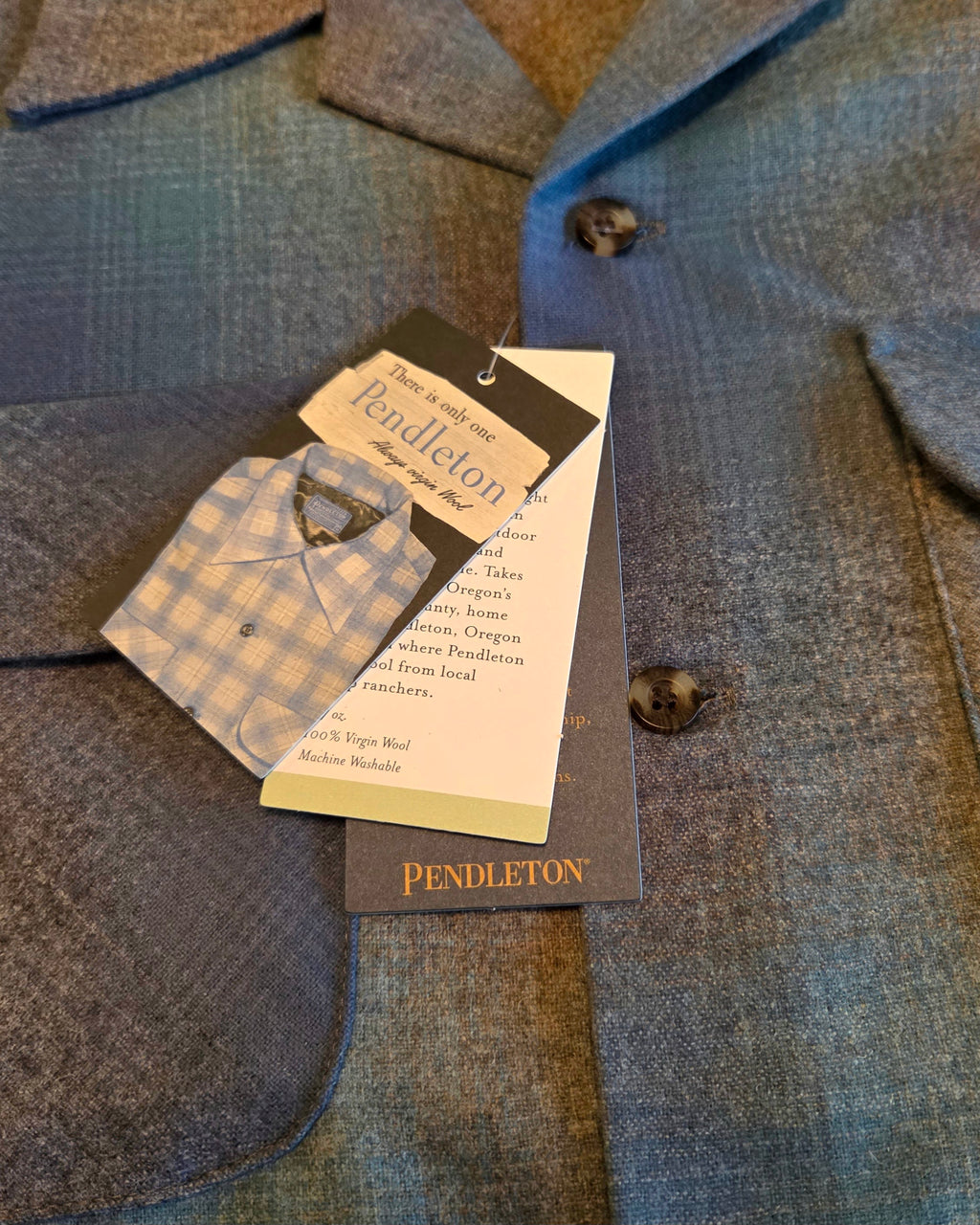 Pendleton Board Shirt Spring 2025 Blue Multi Taupe Mix Ombre