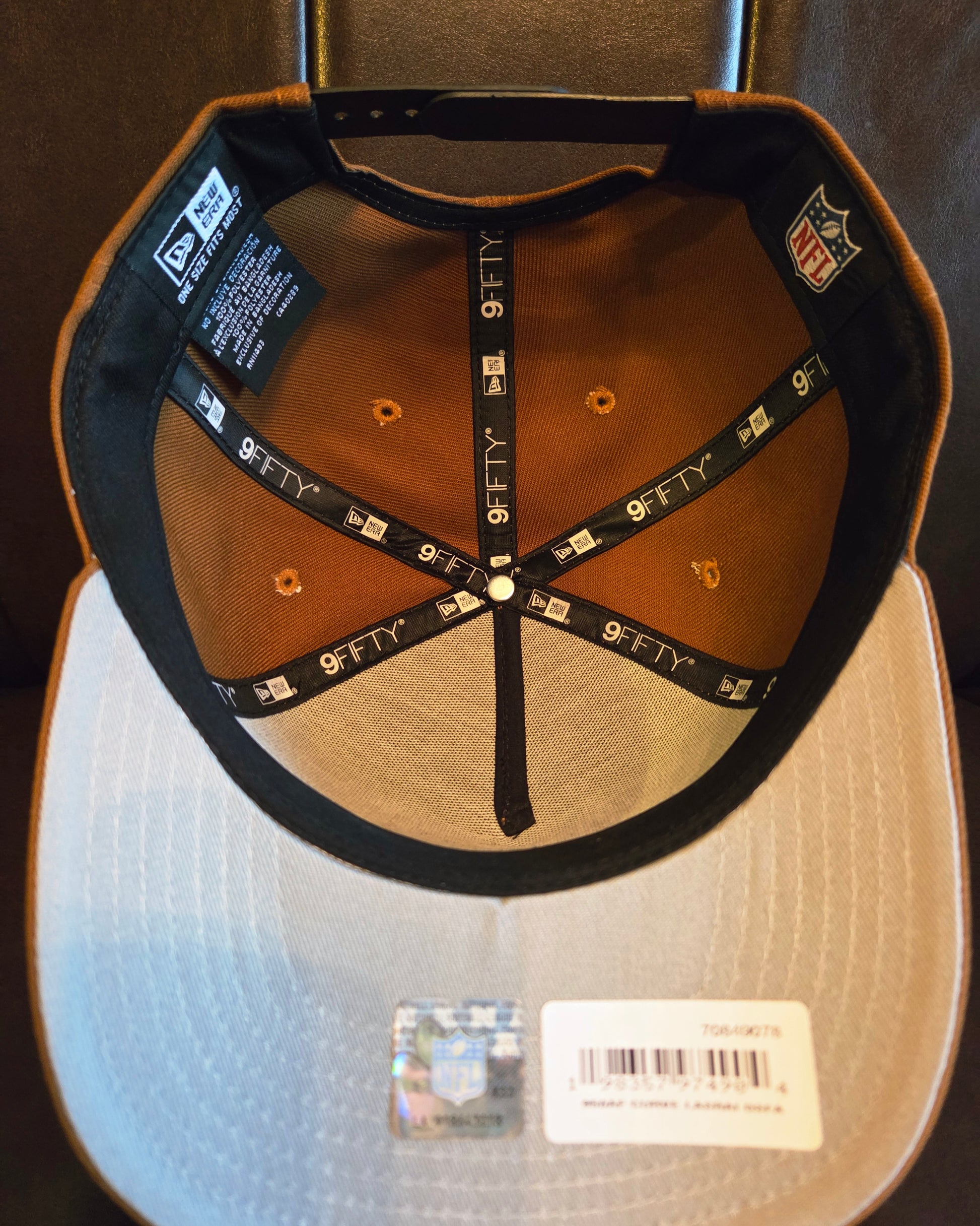 Las Vegas Raiders Toasted Peanut 9Fifty A-Frame Snapback