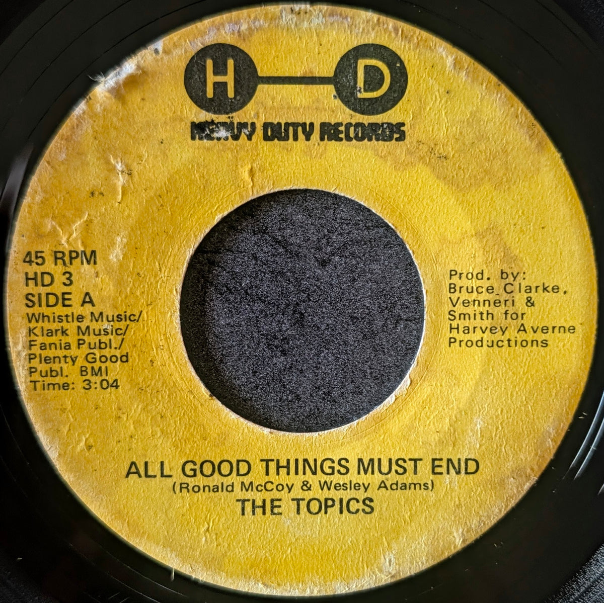 The Topics-All good things must end/ Try a little love