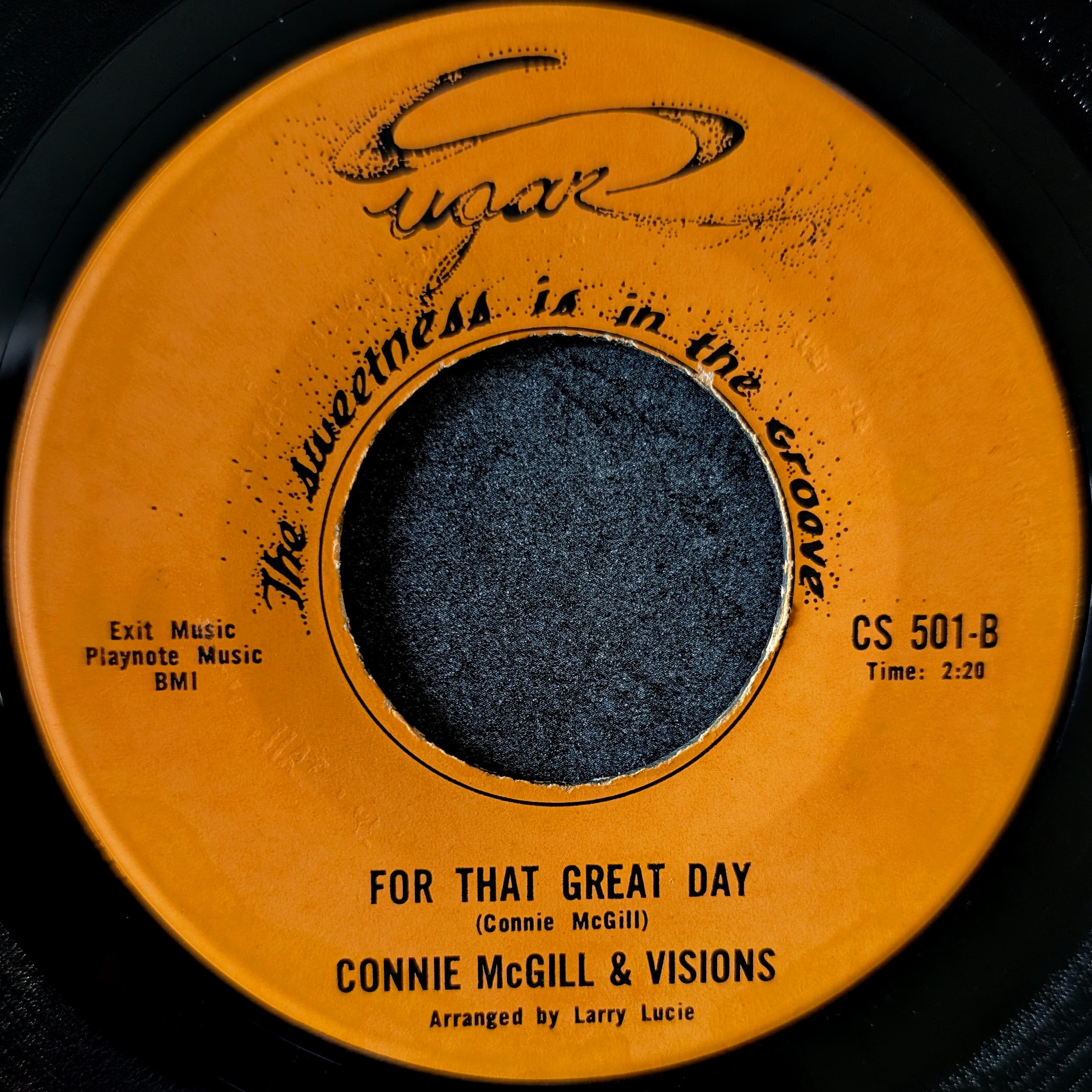 Connie McGill & Visions-I can't stop my love/ For the great day