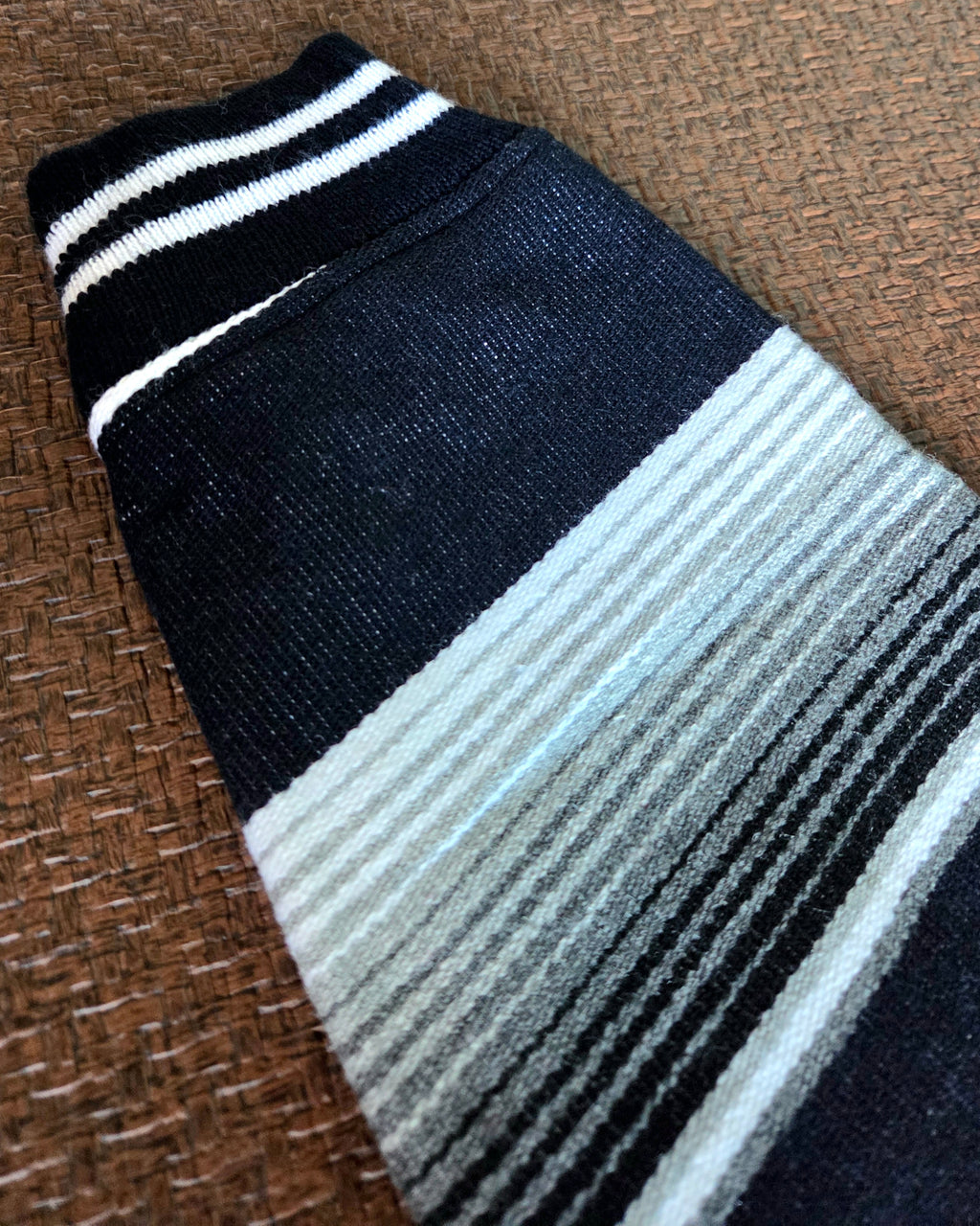 Sarape Bomber Jacket-Navy,White & Gray