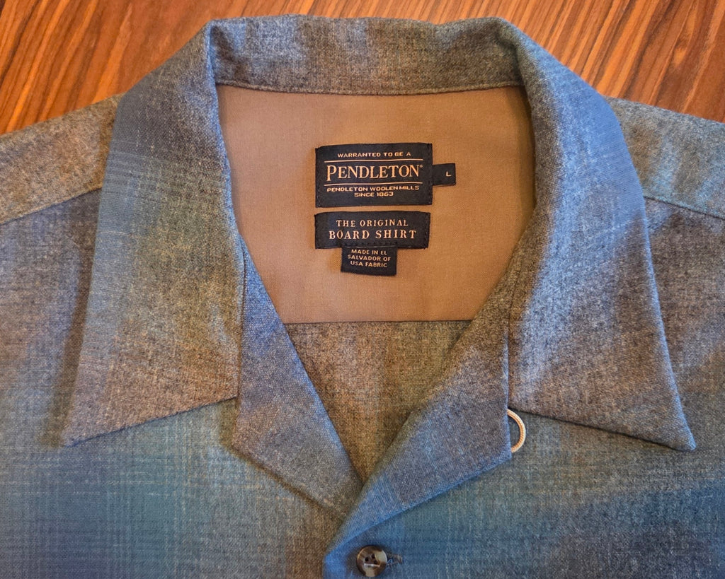 Pendleton Board Shirt Spring 2025 Blue Multi Taupe Mix Ombre