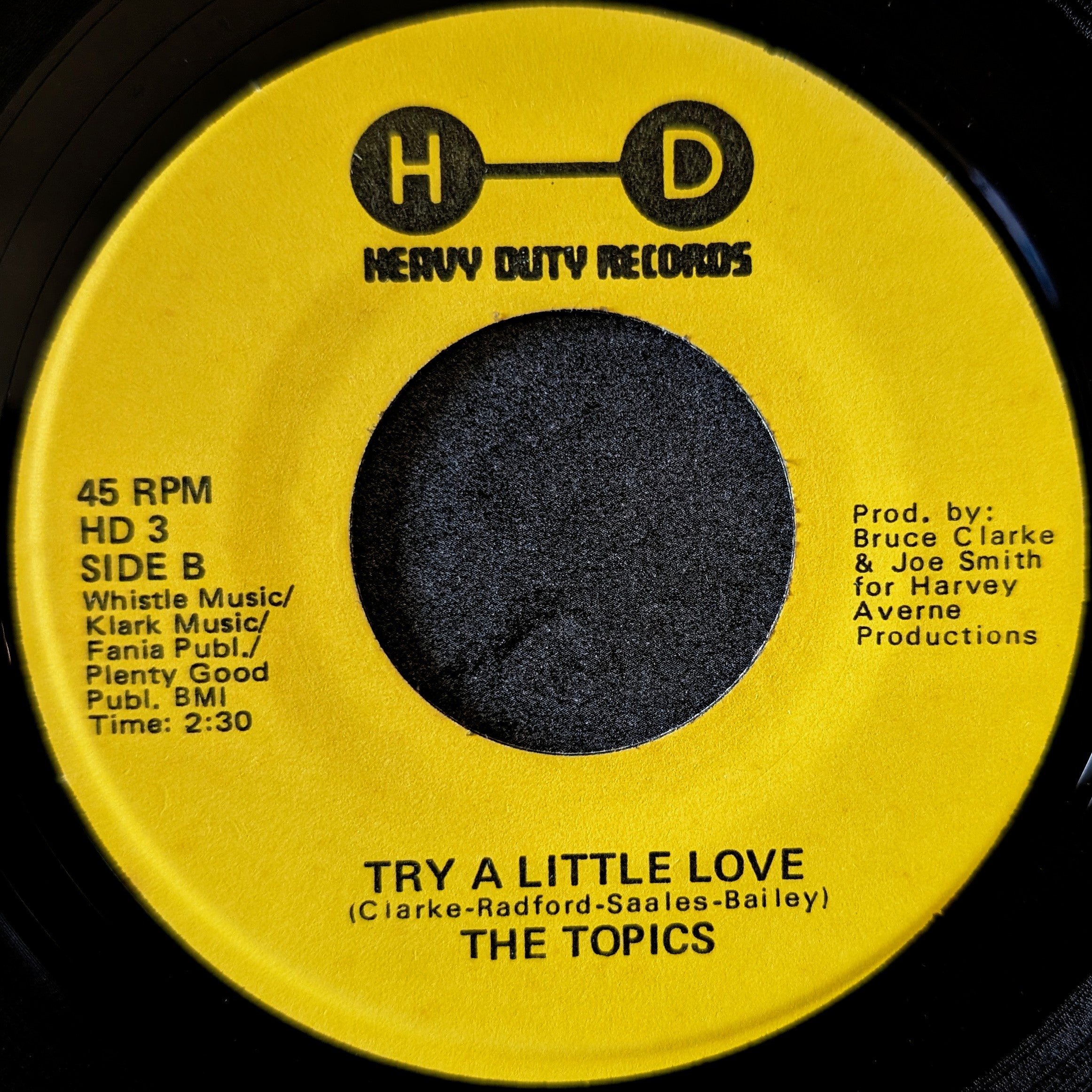 The Topics-All good things must end/Try a little love