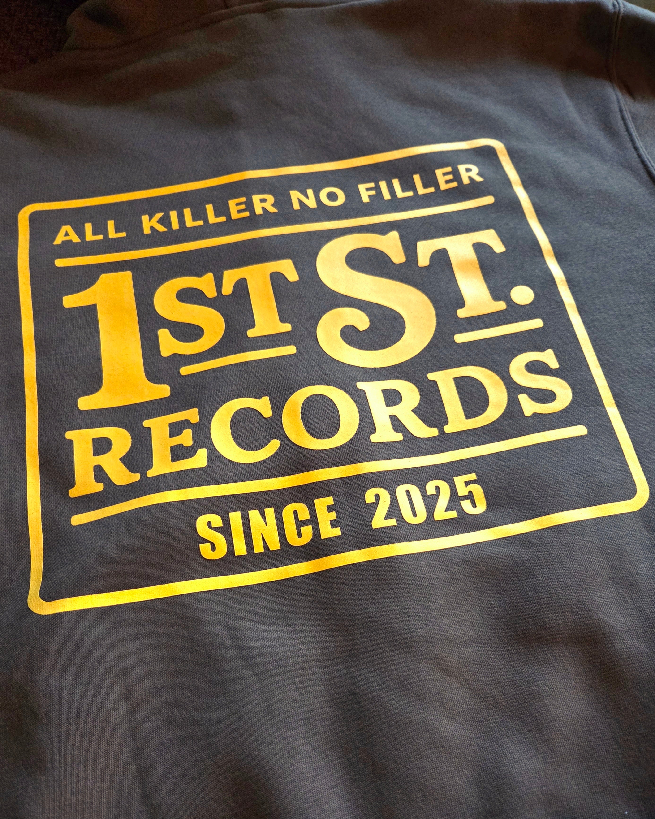 1st St. Records Original Hoodie Dark Brown