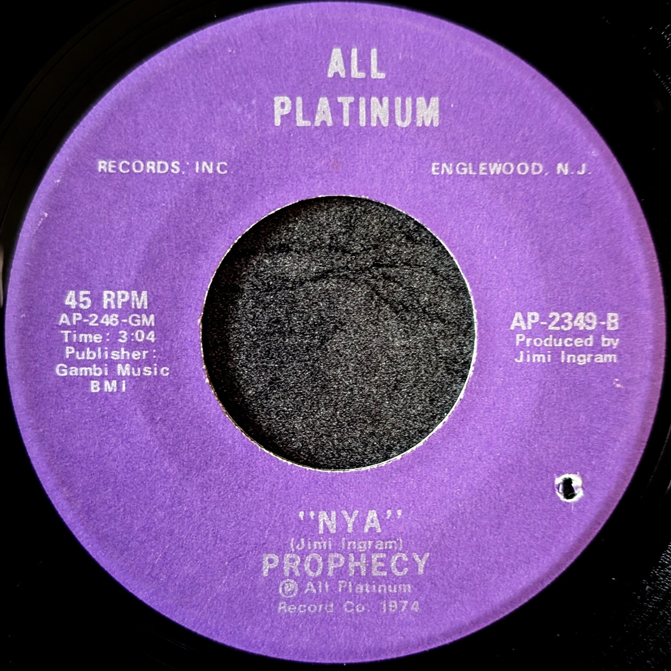 Prophecy-Everybody walking together/NYA