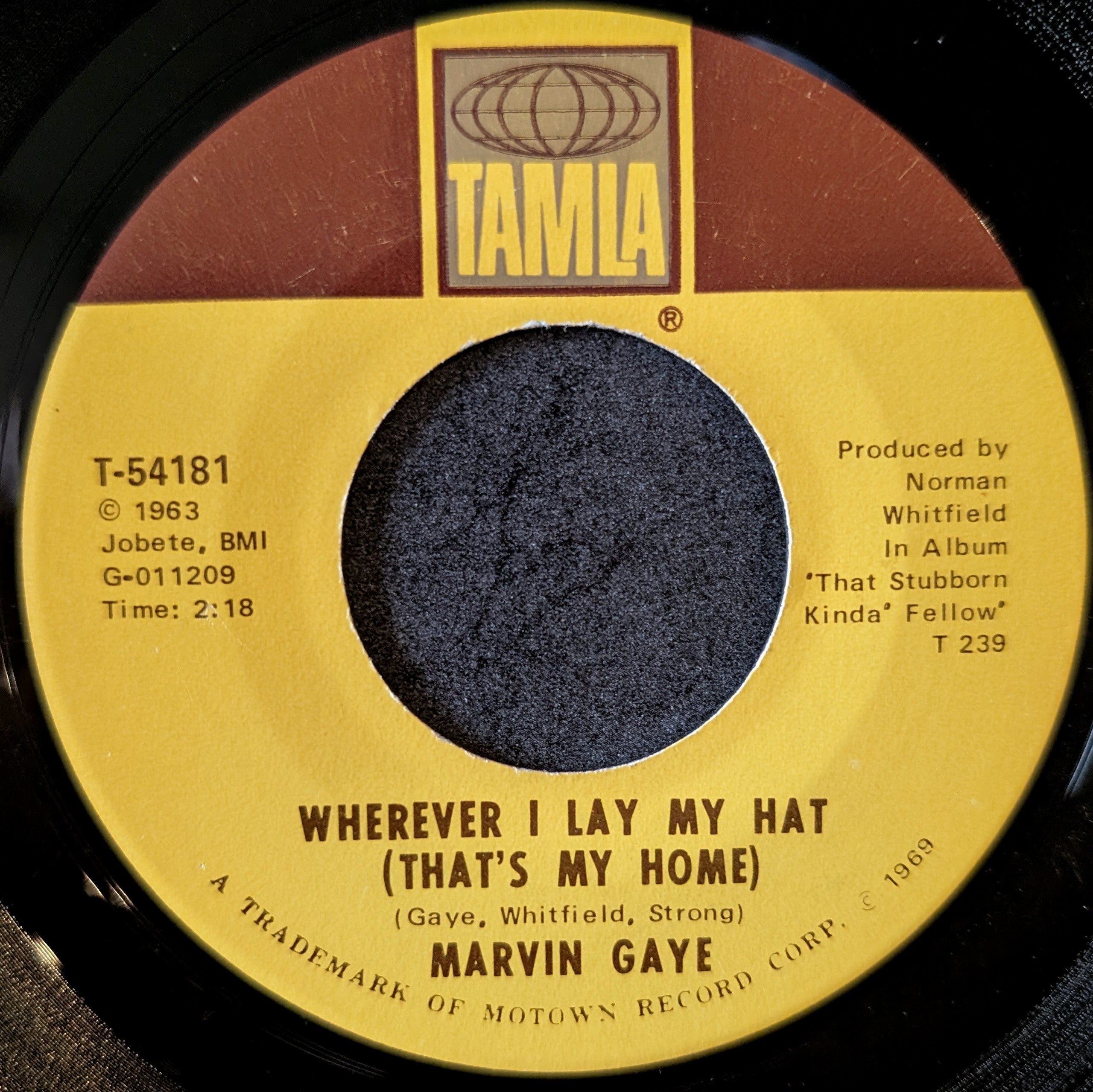 Marvin Gaye-Too busy thinking about my baby/ Wherever I lay my hat