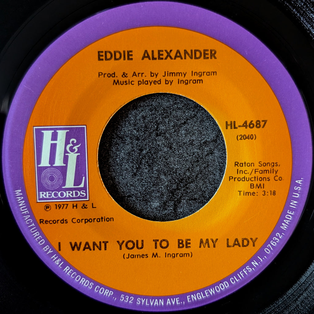 Eddie Alexander-If I could only talk to daddy once more/I want you to be my lady