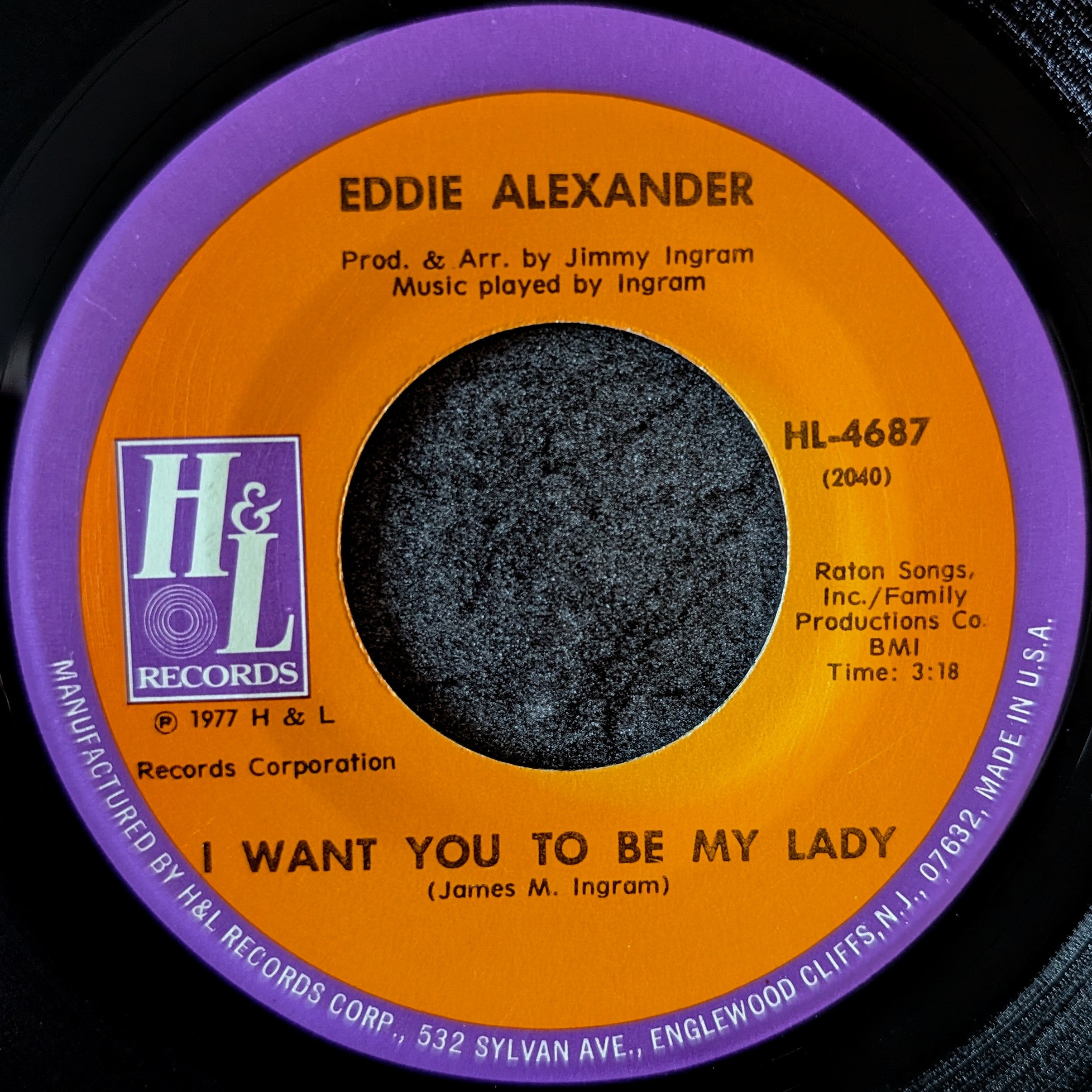 Eddie Alexander-If I could only talk to daddy once more/I want you to be my lady