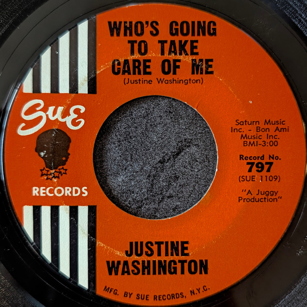 Justine Washington-Who's going to take care of me/ I can't wait until I see my baby