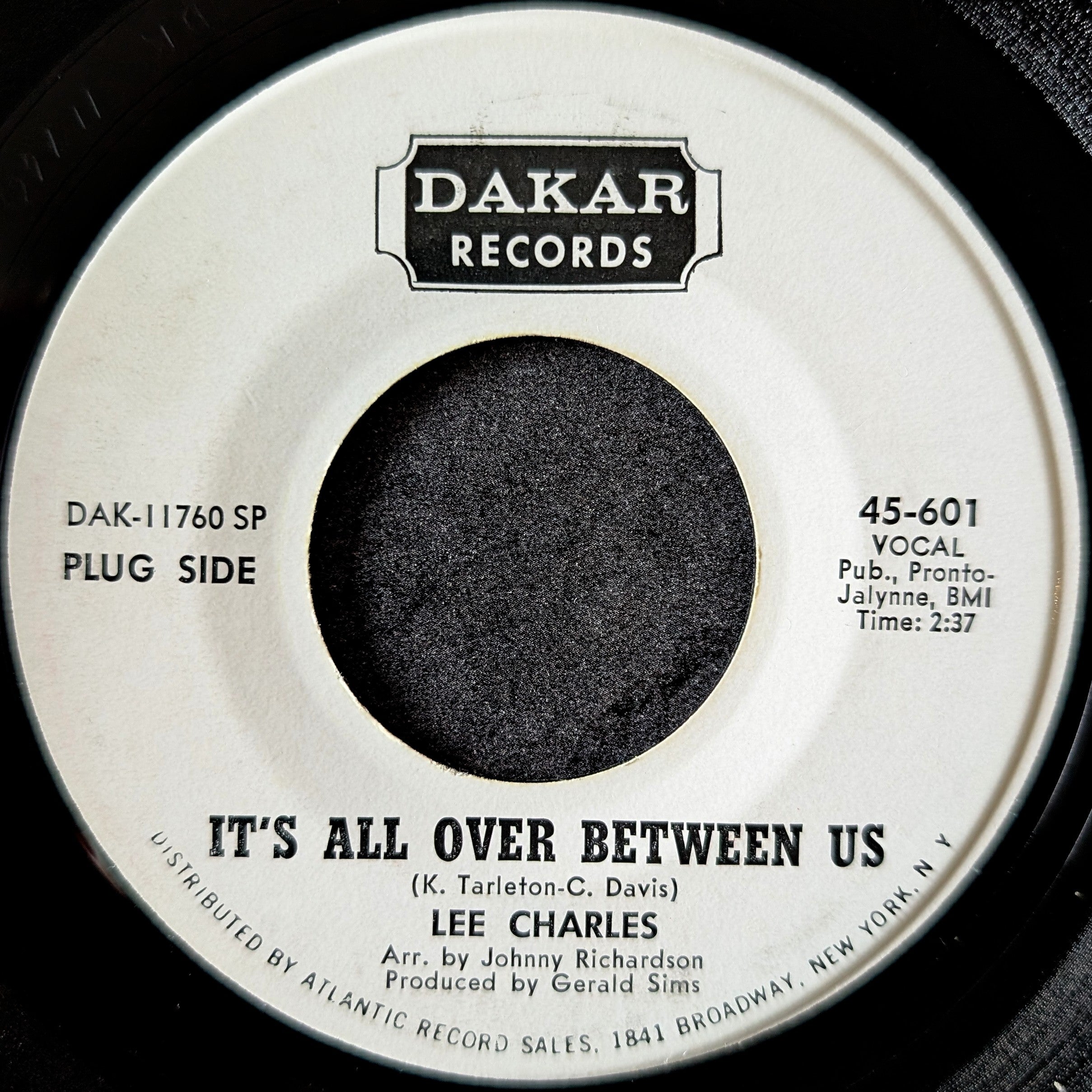 Lee Charles-It's all over between us/Then would you love me