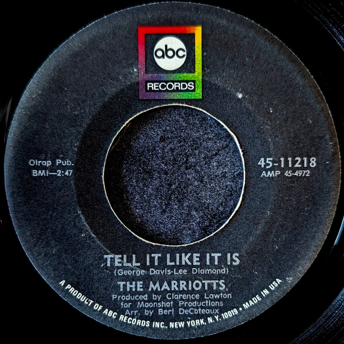 The Marriotts-Tell it like it is/ Ooo baby baby