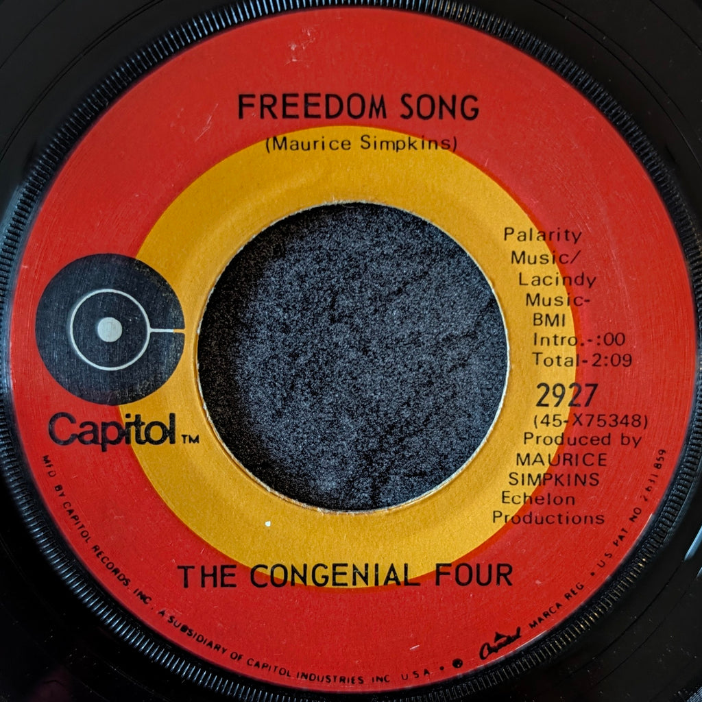 The Congenial Four-You played the part(Of a loser)/ Freedom song