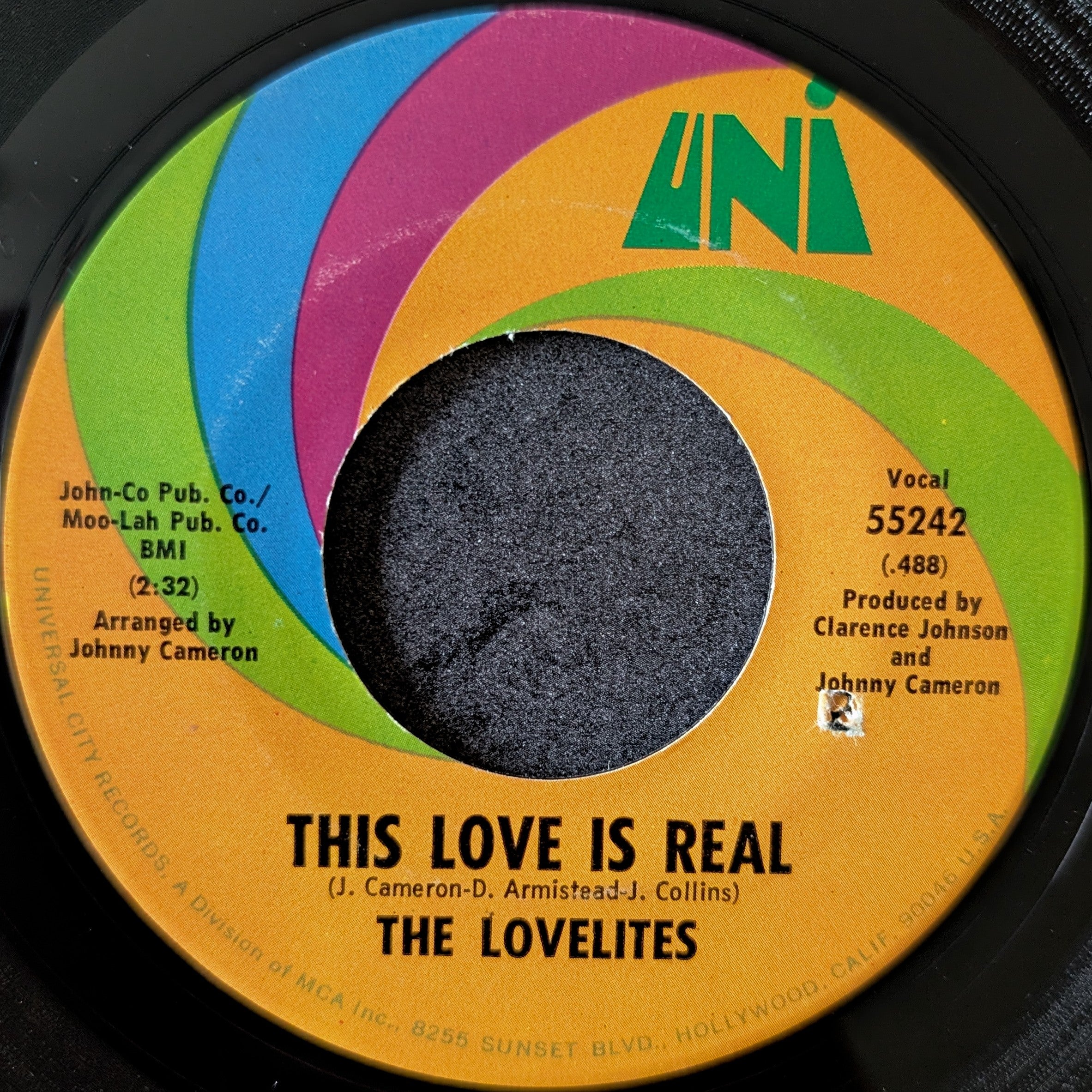 The Lovelites-This love is real/Oh my love – 1st St Records
