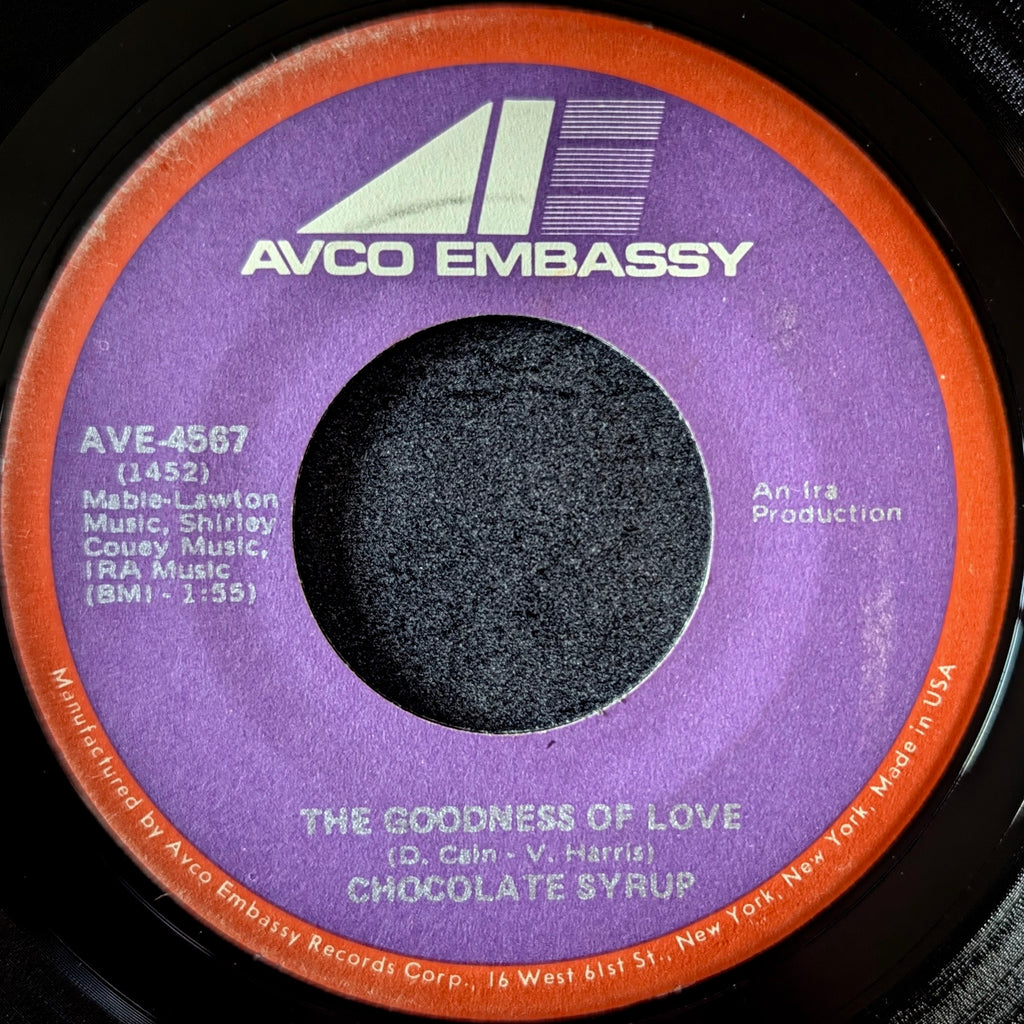 Chocolate Syrup-Stop your cryin'/ The Goodness of love