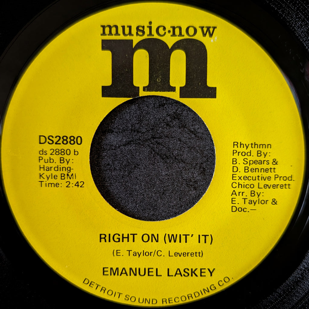 Emanuel Laskey-Just the way (I want her to be)/Right on(Wit' it)