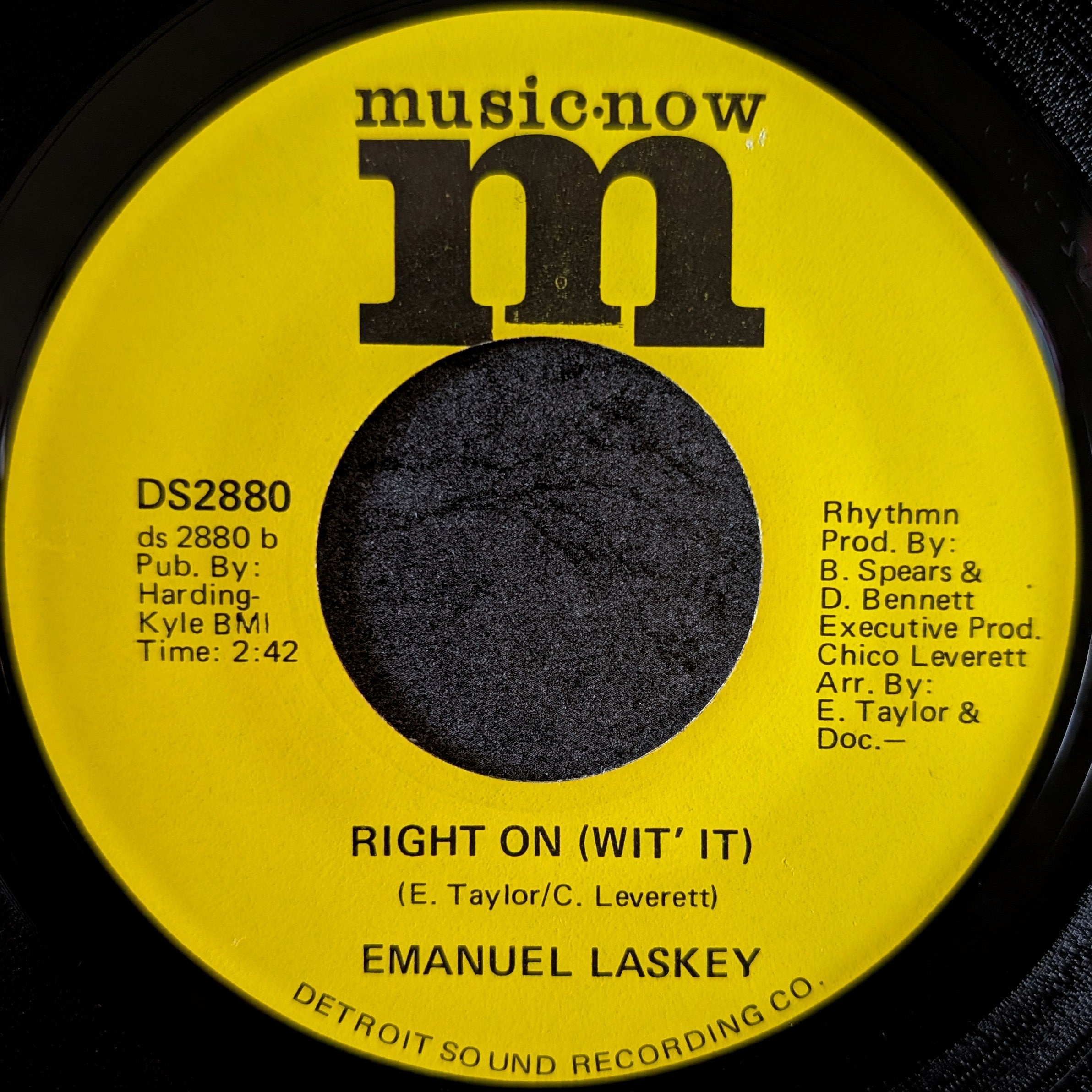 Emanuel Laskey-Just the way (I want her to be)/Right on(Wit' it)