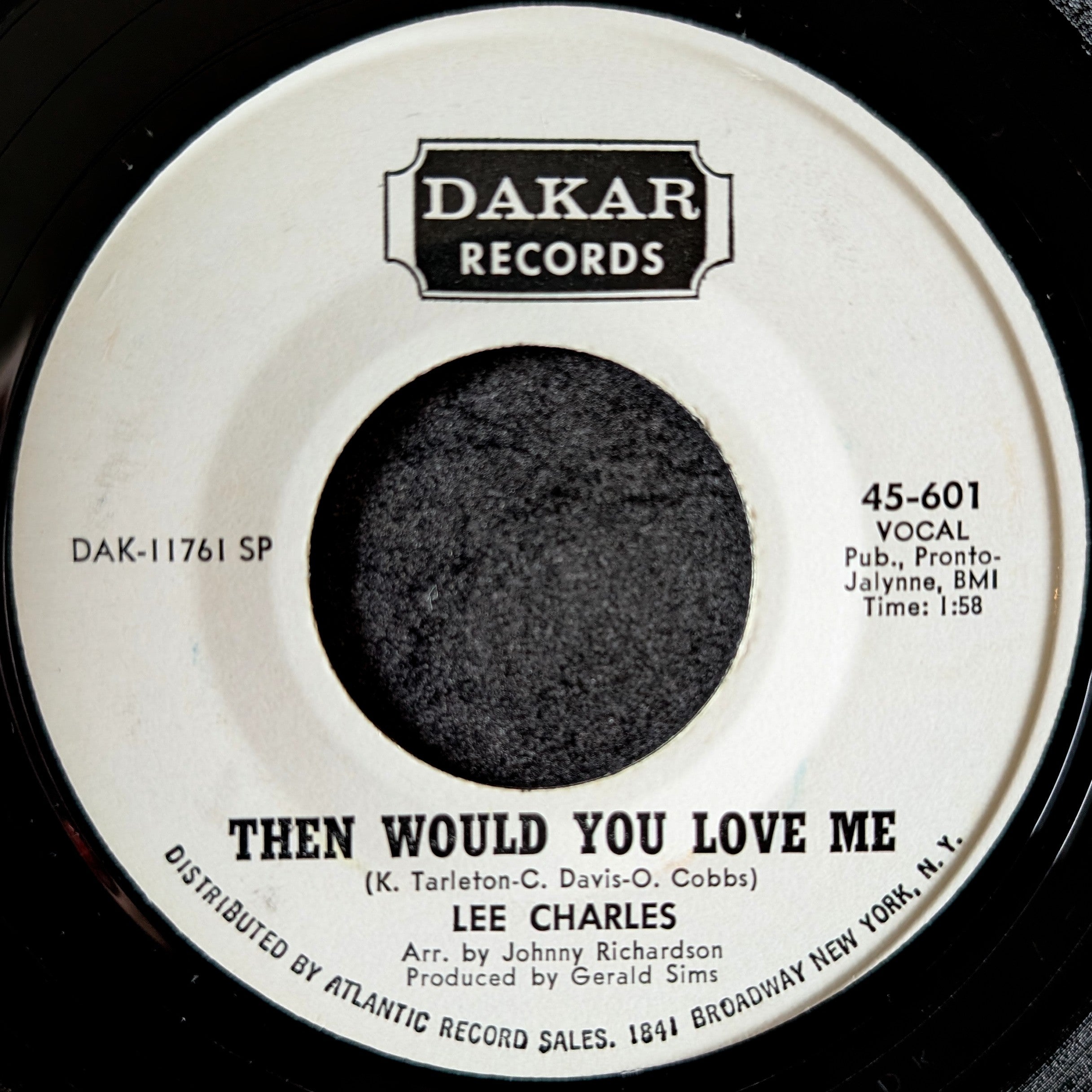 Lee Charles-It's all over between us/Then would you love me