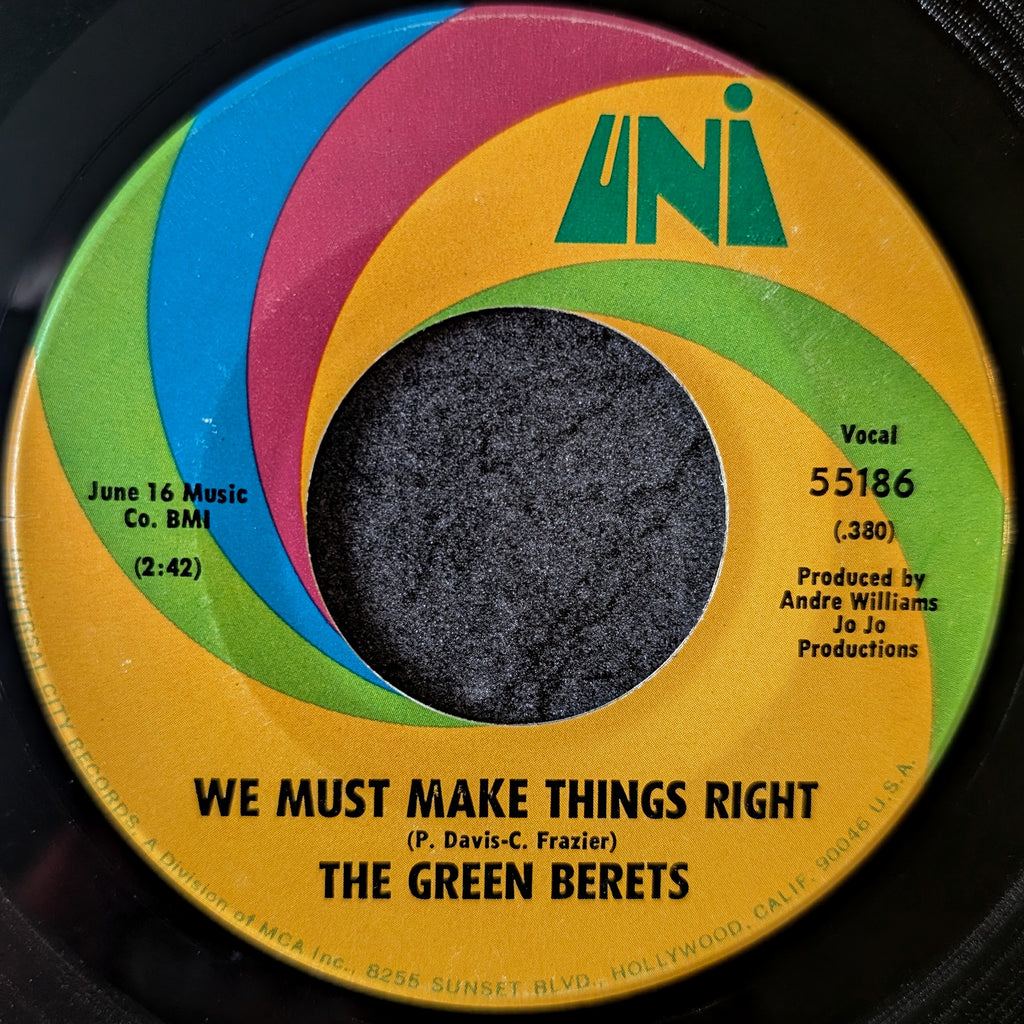 The Green Berets-(Lord)Send me somebody/We must make things right