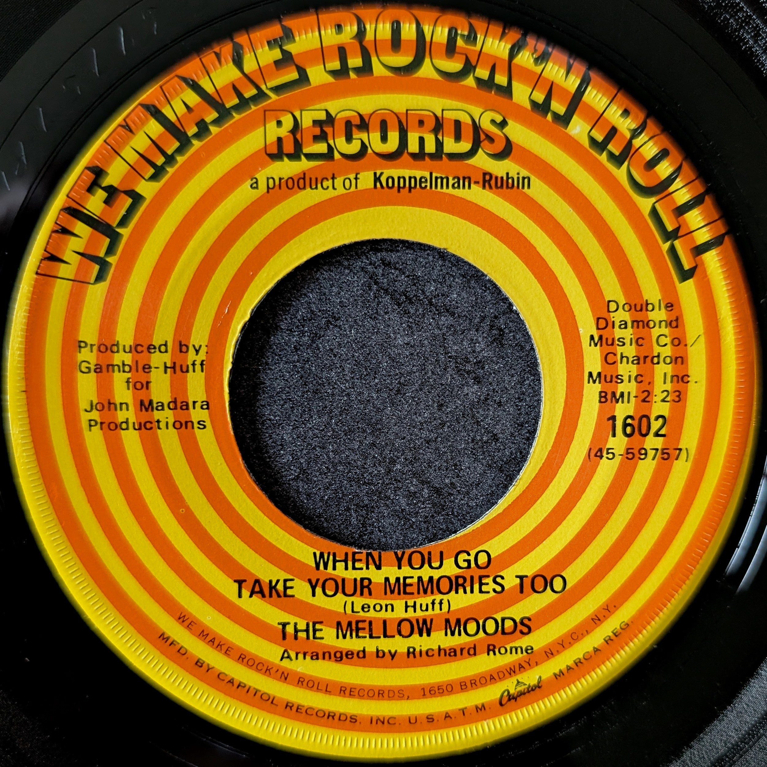 The Mellow Moods-Who's afraid of the big bad hurt/ When you go take your memories too