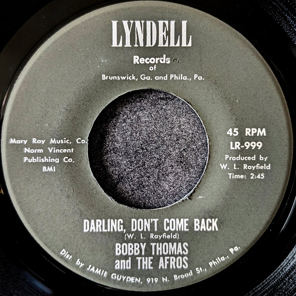 Bobby Thomas and The Afros-Please,Mr.lovemaker/Darling,Don't come back