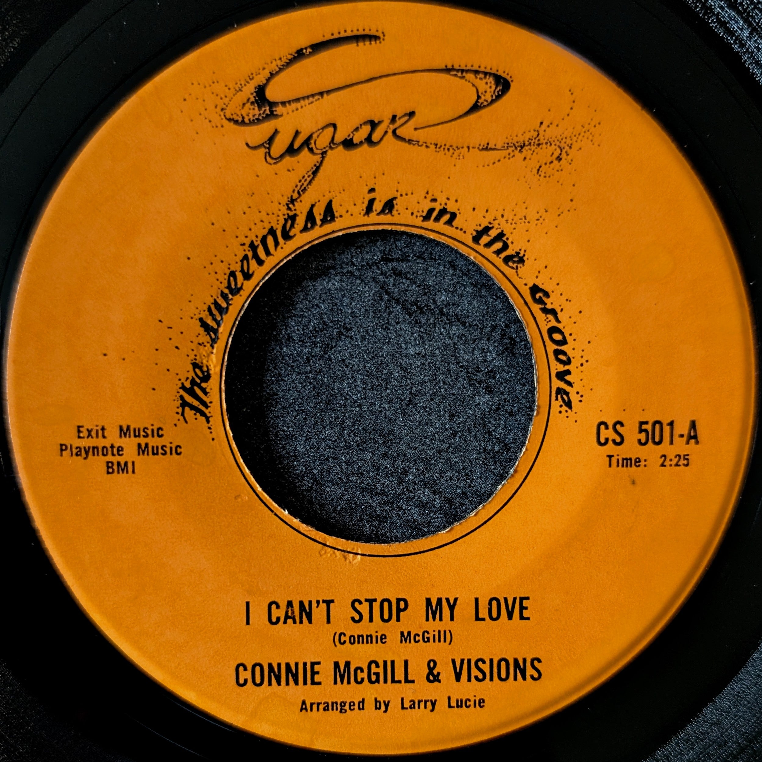 Connie McGill & Visions-I can't stop my love/ For the great day