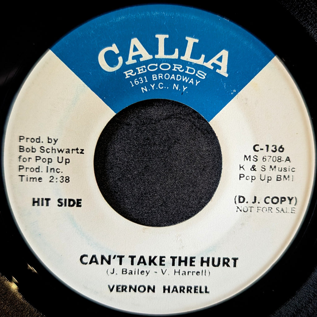 Vernon Harrell-Can't take the hurt/ Do it-To it