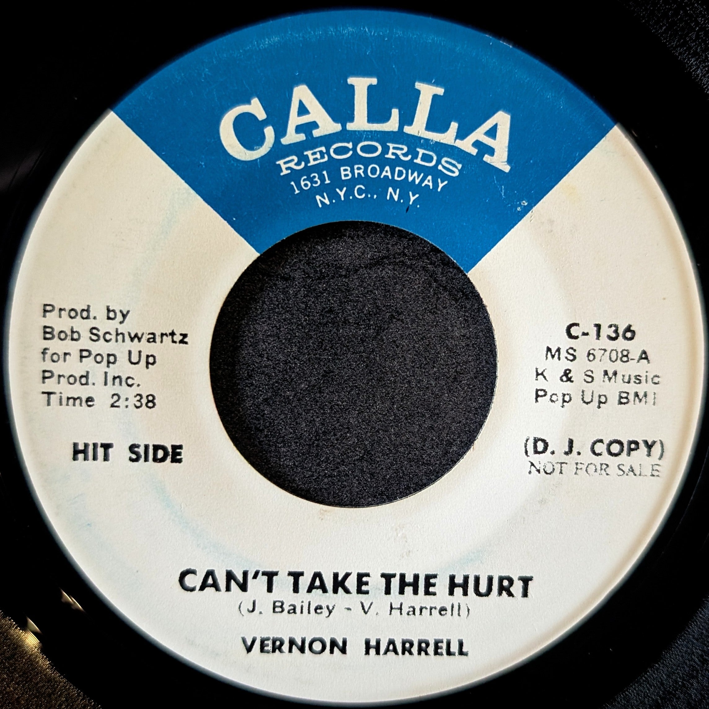Vernon Harrell-Can't take the hurt/ Do it-To it