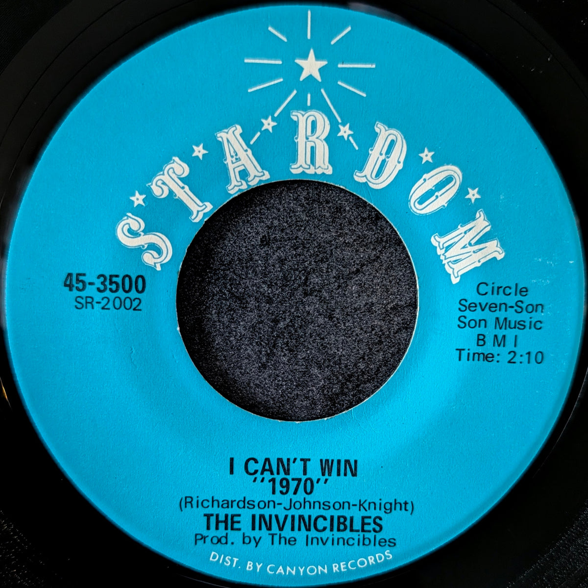 The Invincibles-Heart full of love/ I can't win