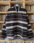 Sarape Bomber Jacket - White, Cream & Chocolate