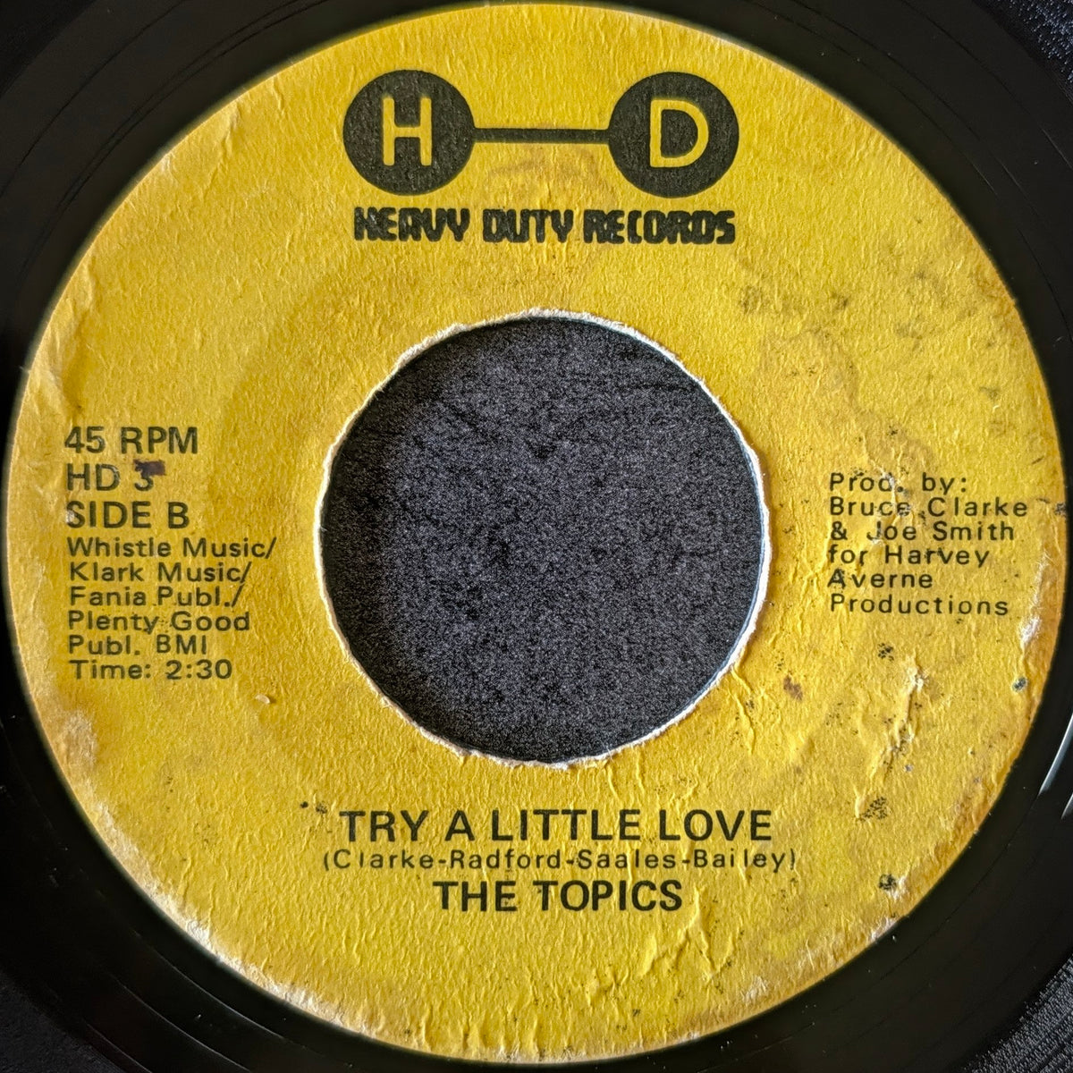 The Topics-All good things must end/ Try a little love