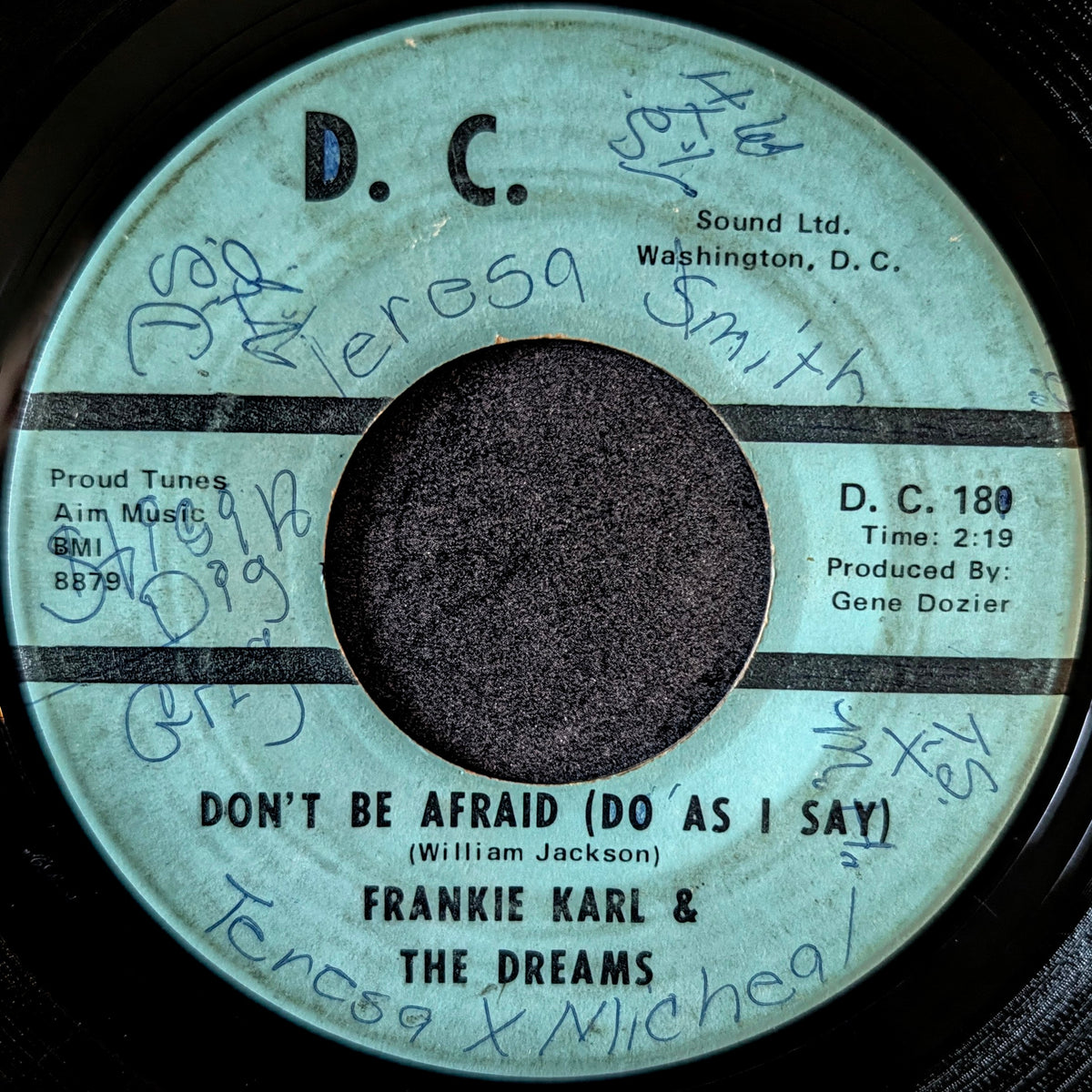 Frankie Karl & The Dreams-Don't be afraid(Do as I say)/ I'm so glad