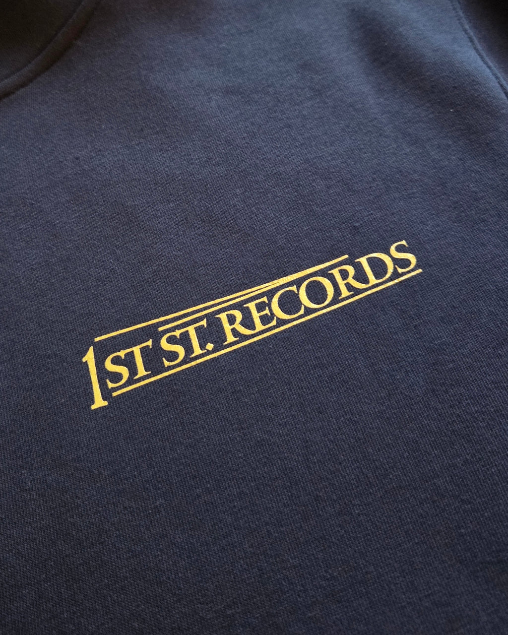 1st st. Records Original Hoodie Navy