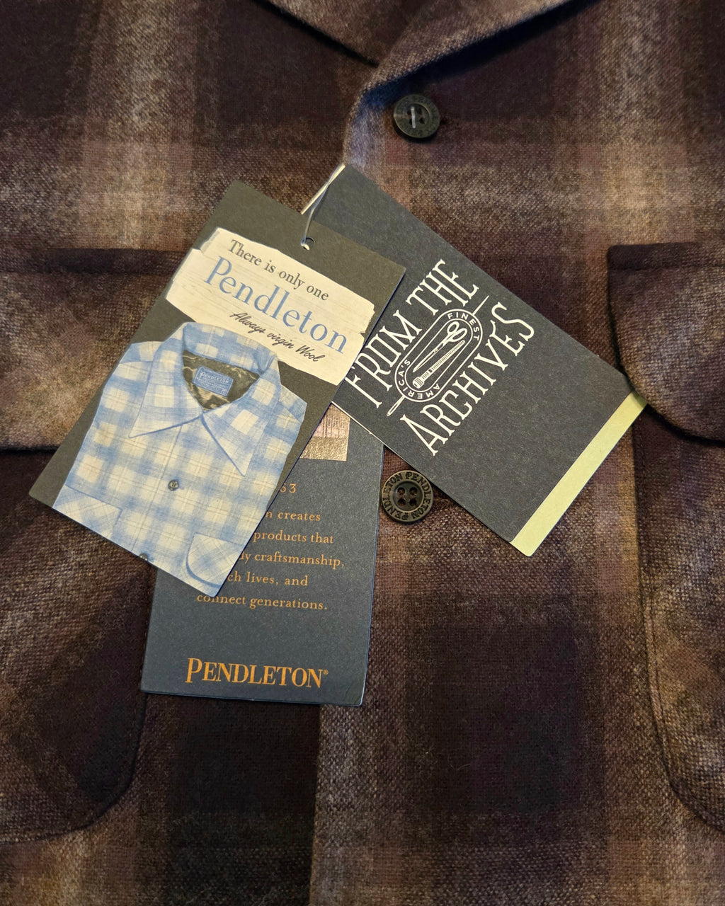 Pendleton Board Shirt Fall 2025 Brown Mix Ombre 1957 Throwback