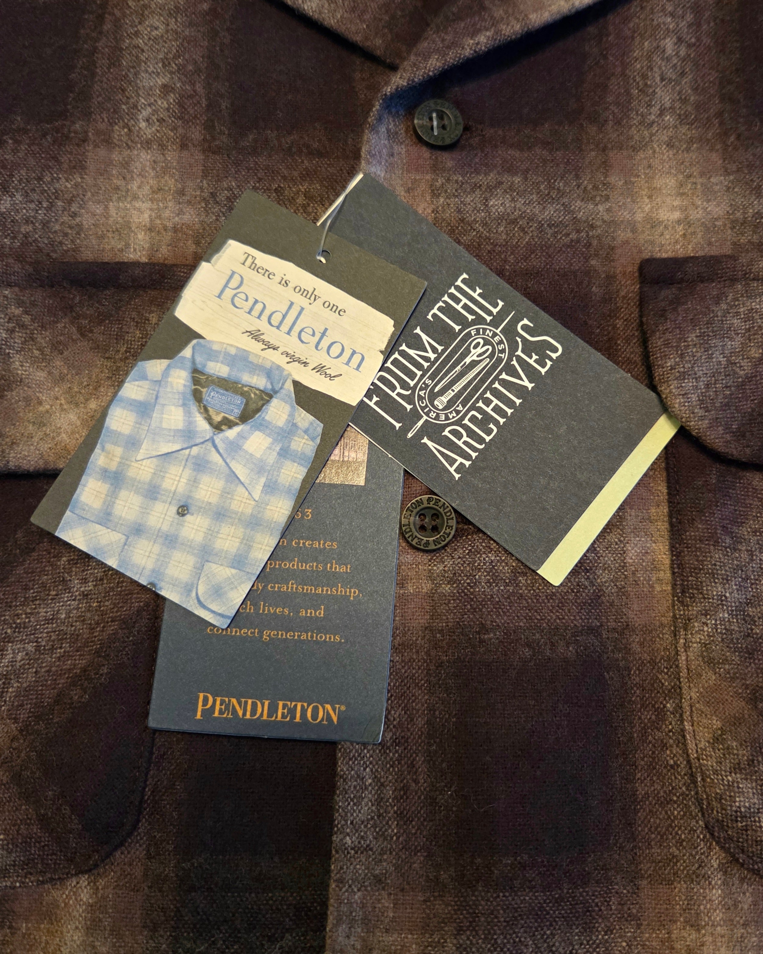 Pendleton Board Shirt Fall 2025 Brown Mix Ombre 1957 Throwback