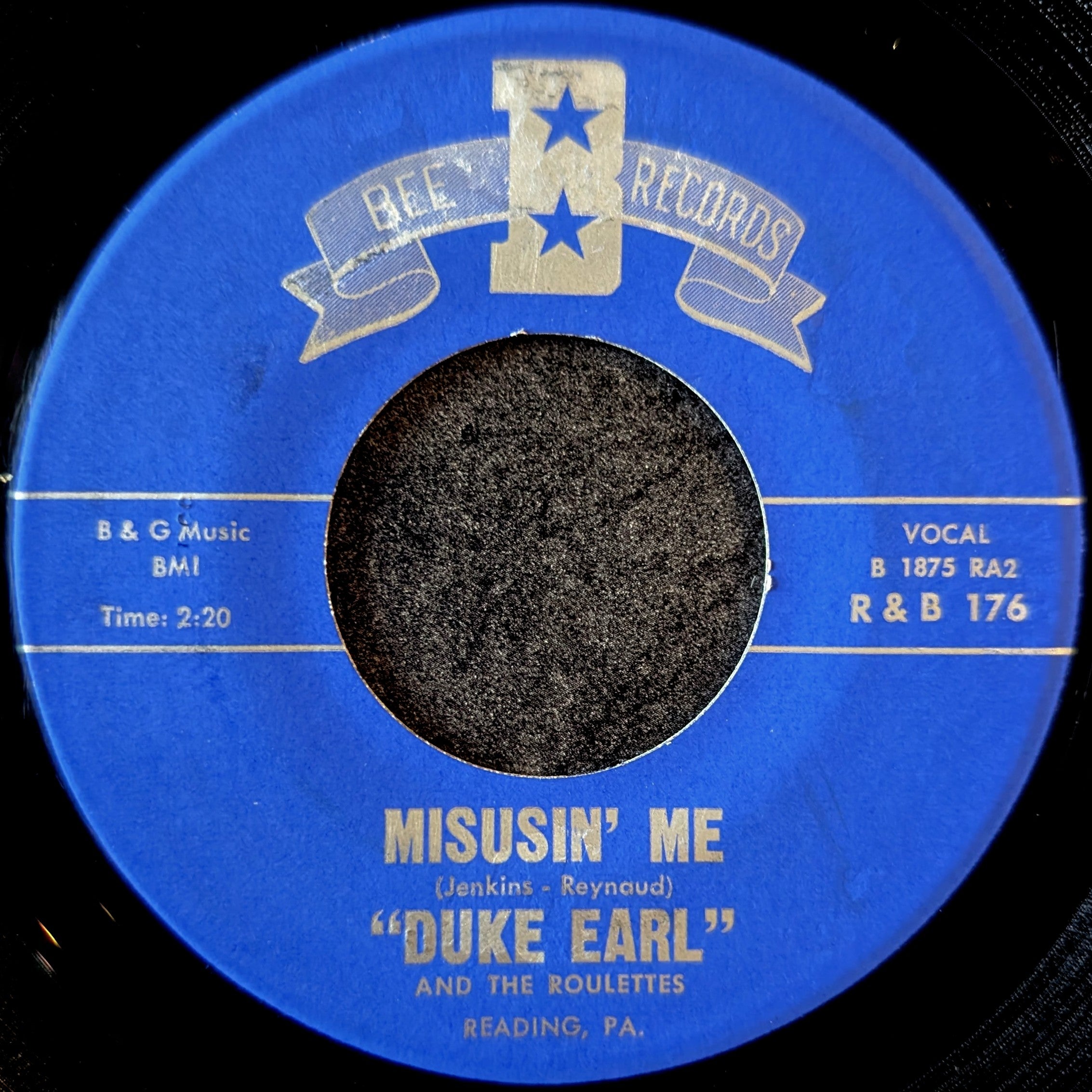 Earl "Duke"Jenkins-Oh-Boy/Misusin' me