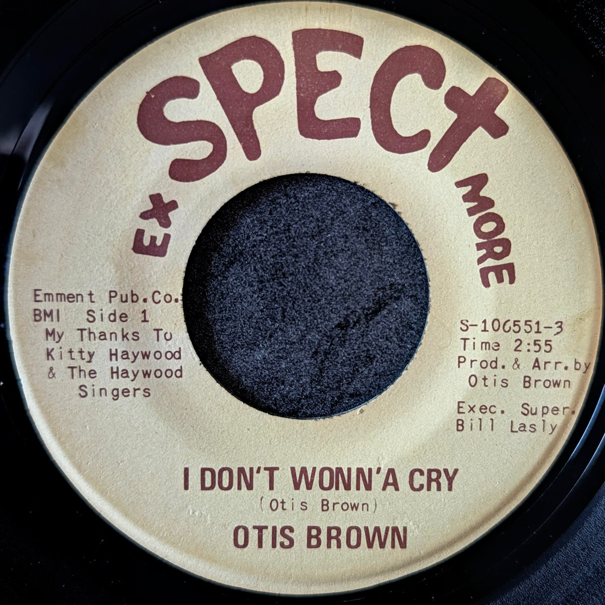 Otis Brown-I don’t wanna cry/ The Willie bop