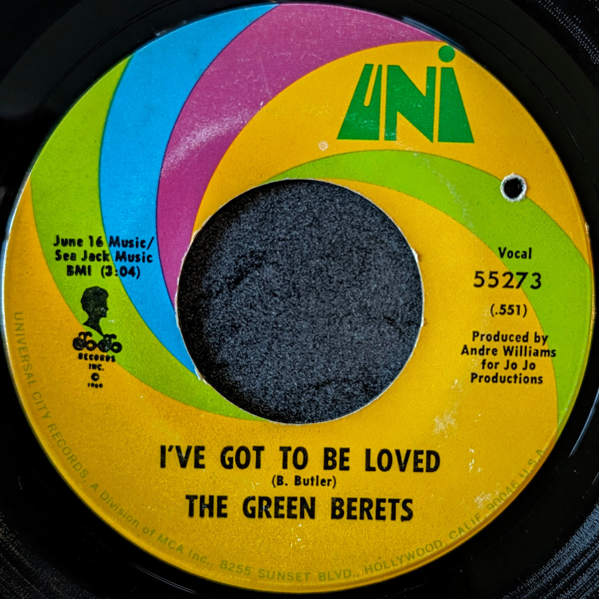 The Green Berets-Too young/ I've got to be loved