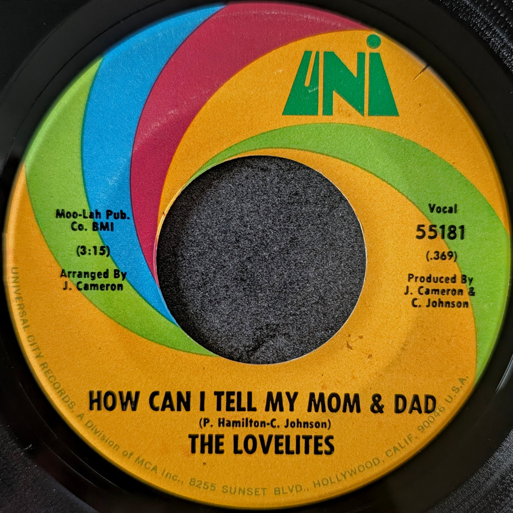 The Lovelites-How can I tell my mom and dad/Hey! Stars of tomorrow